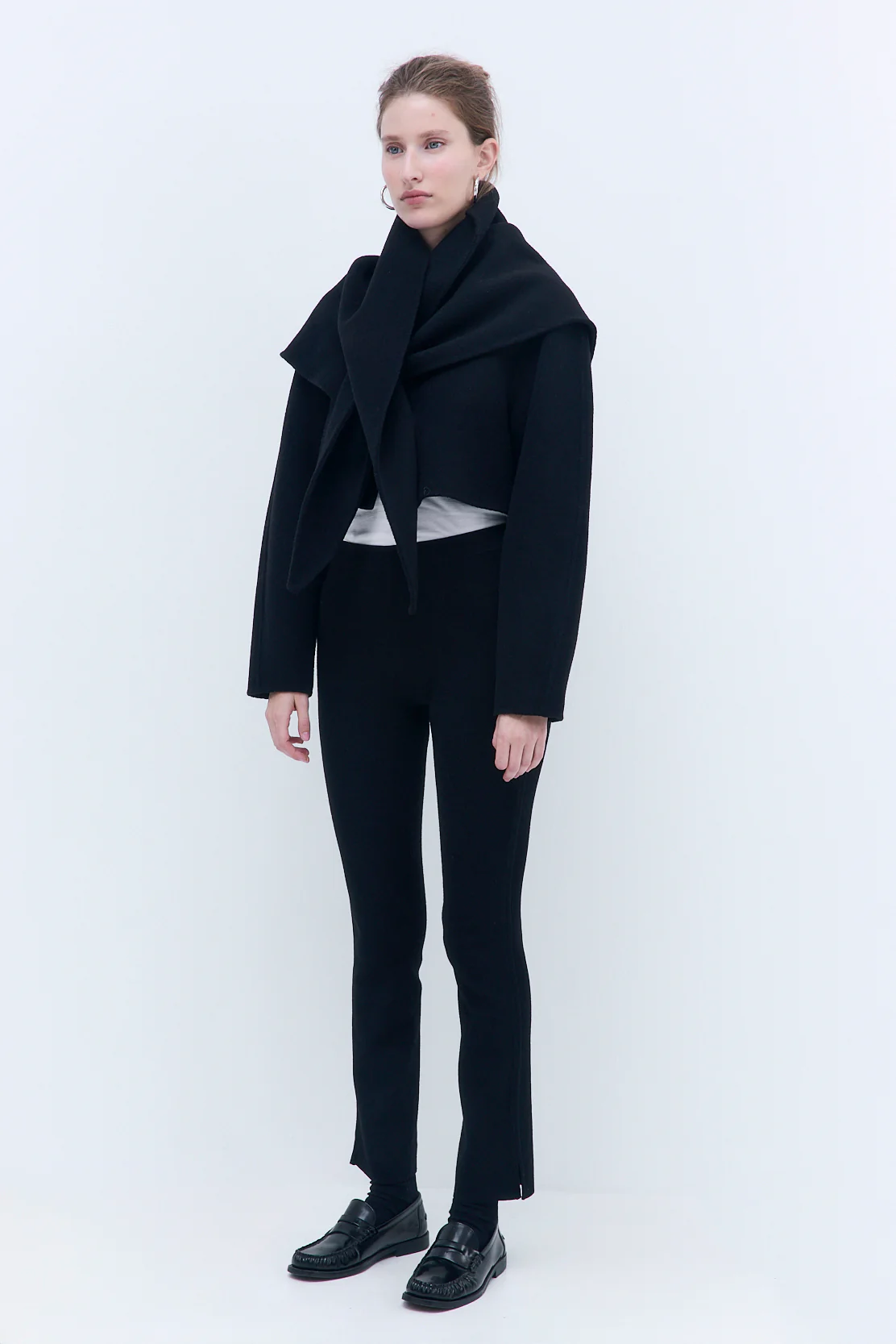 Double Wool Cropped Jacket - Image 3