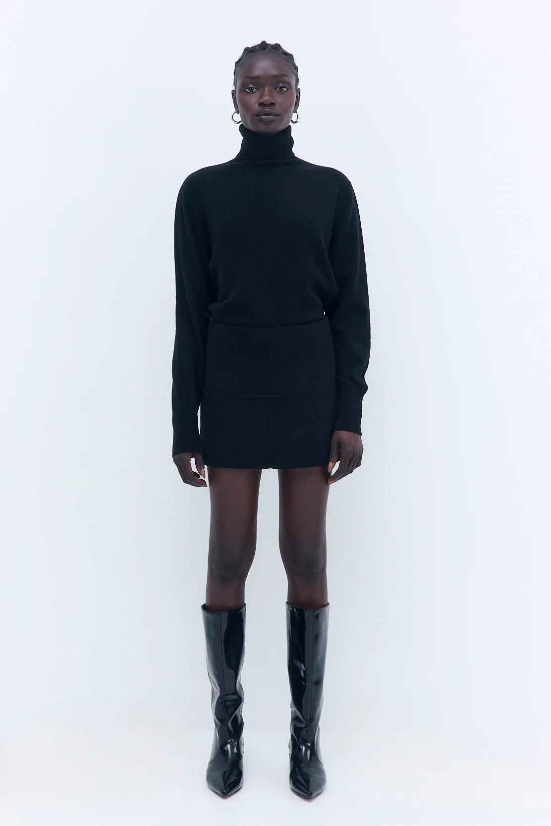 Double Wool Mini Skirt