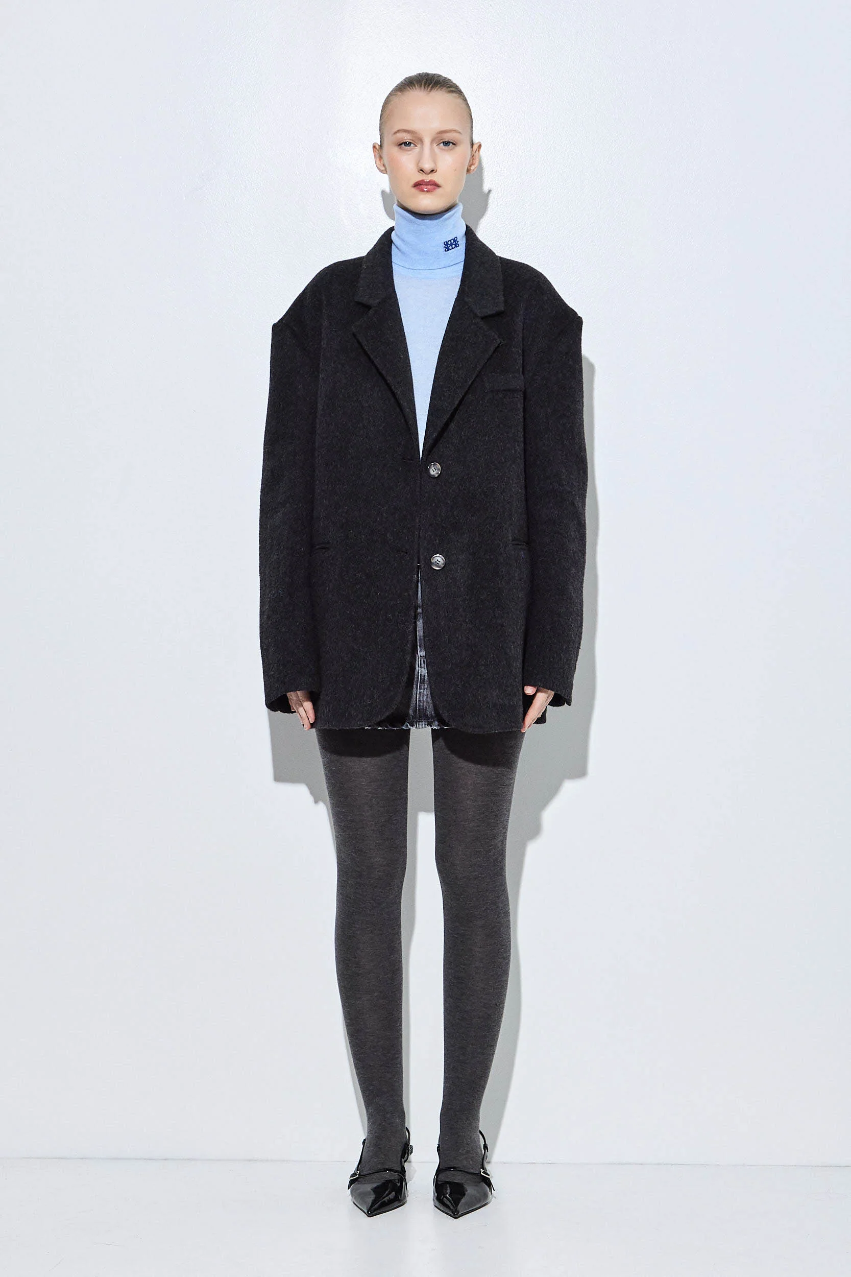 Double Wool Oversized Blazer - Image 2