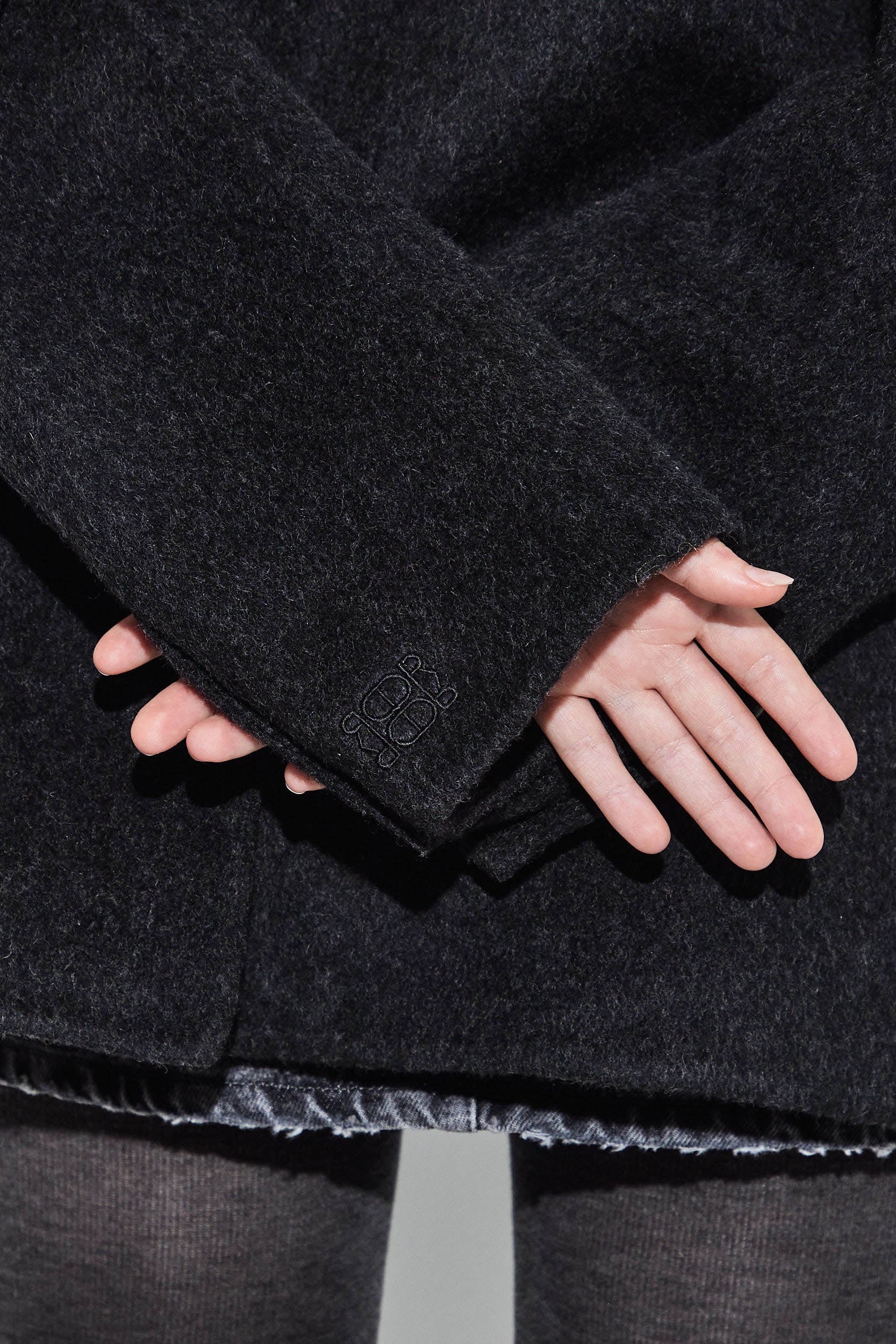 Double Wool Oversized Blazer - Image 7