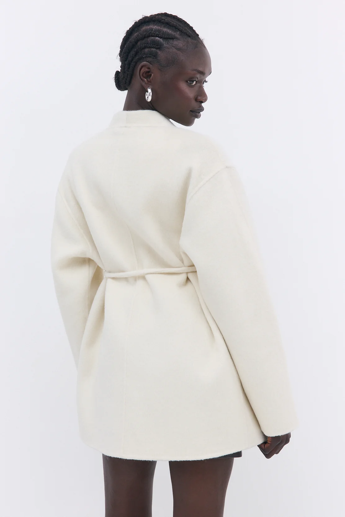Double Wool Wrap Coat - Image 5