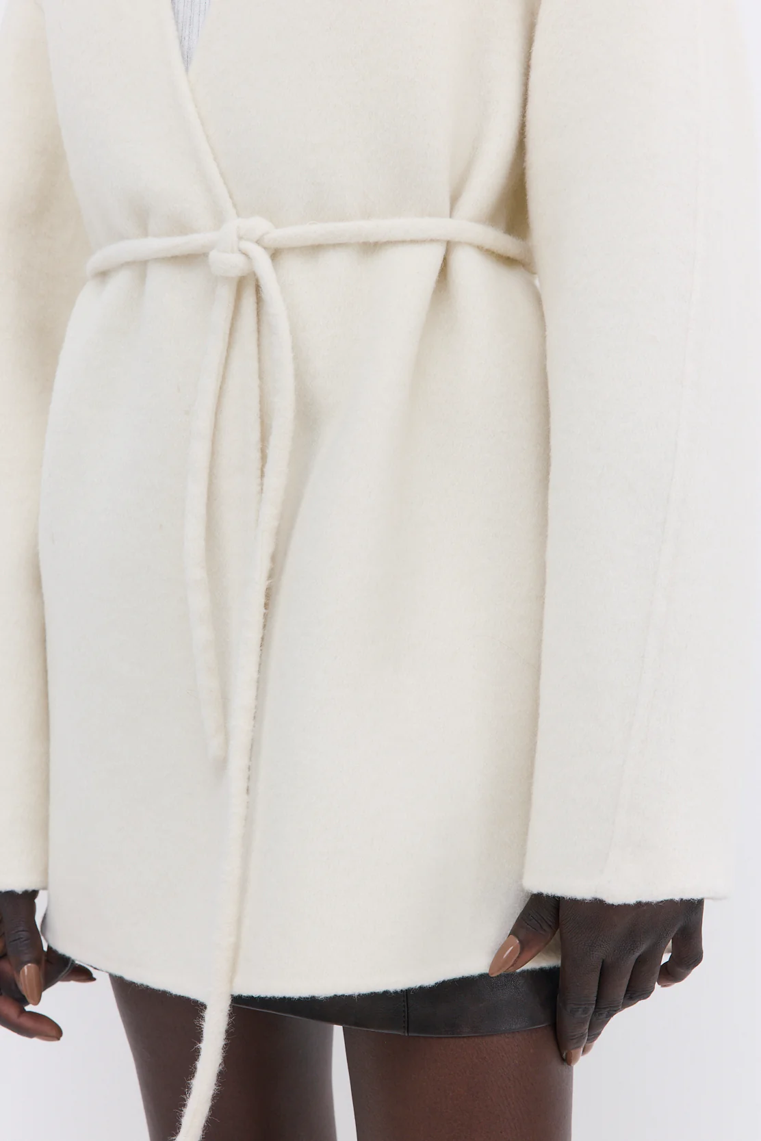 Double Wool Wrap Coat - Image 6