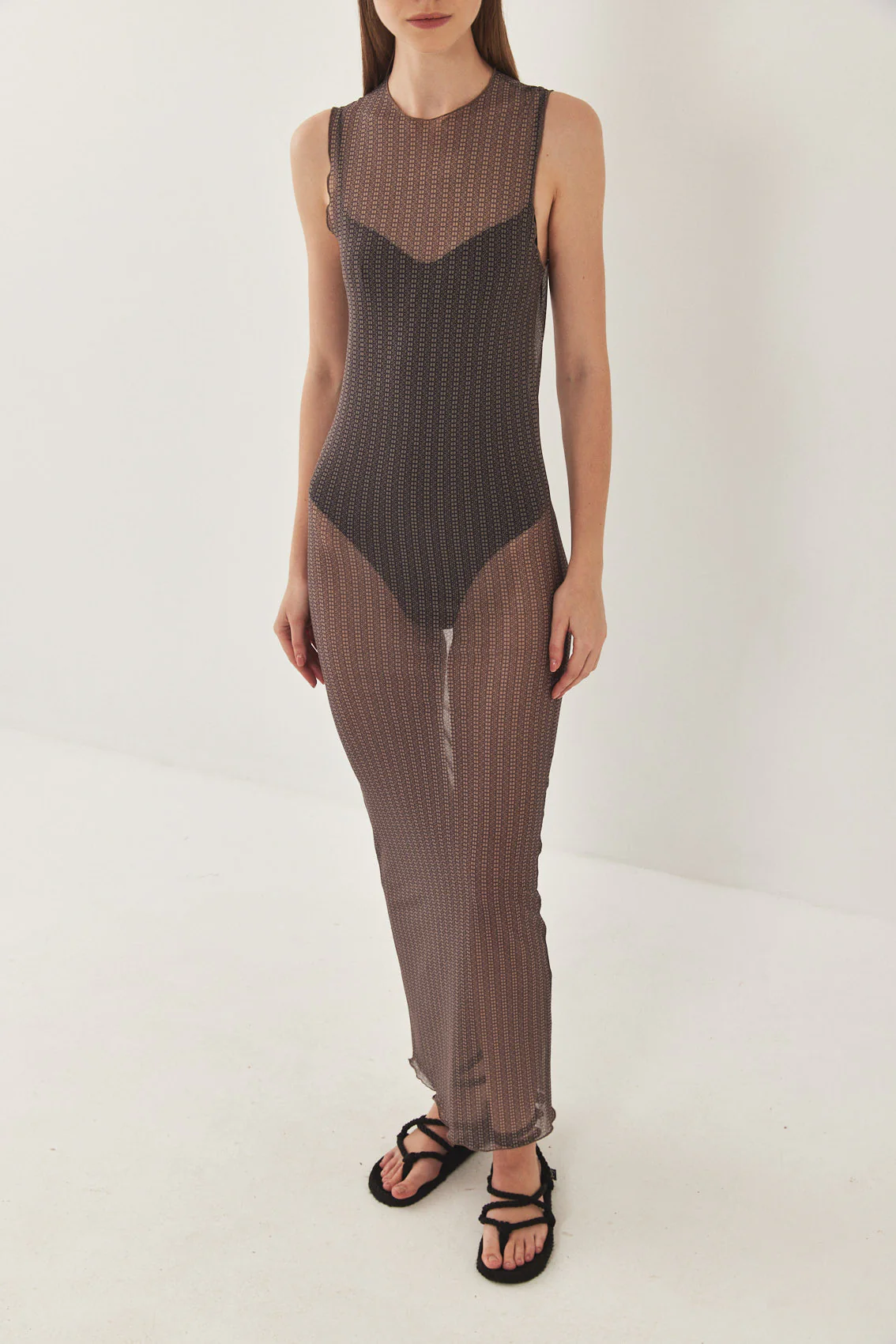 DR Logo Mesh Muscle T Dress - Image 3
