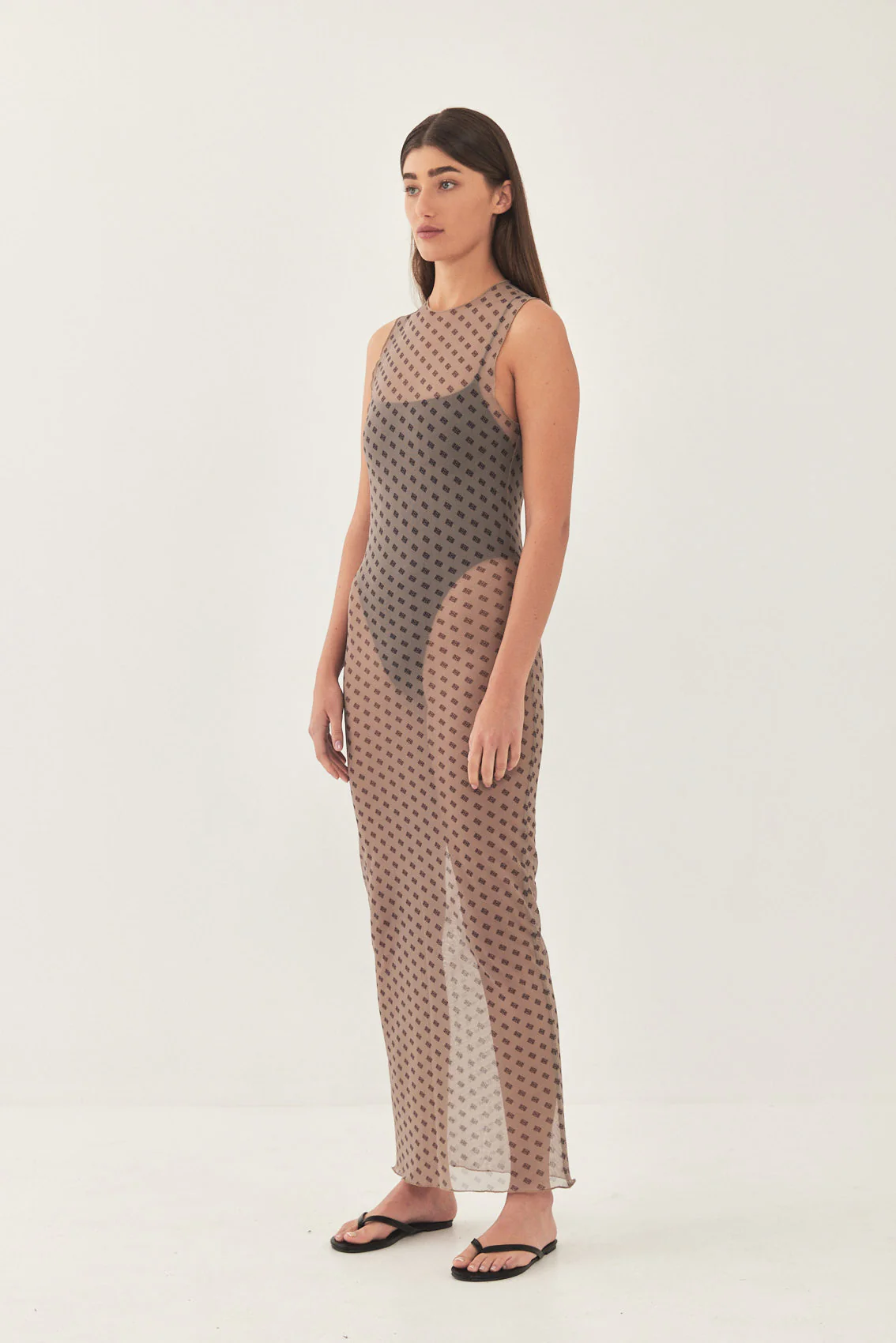 DR Logo Mesh Muscle T Dress - Image 4