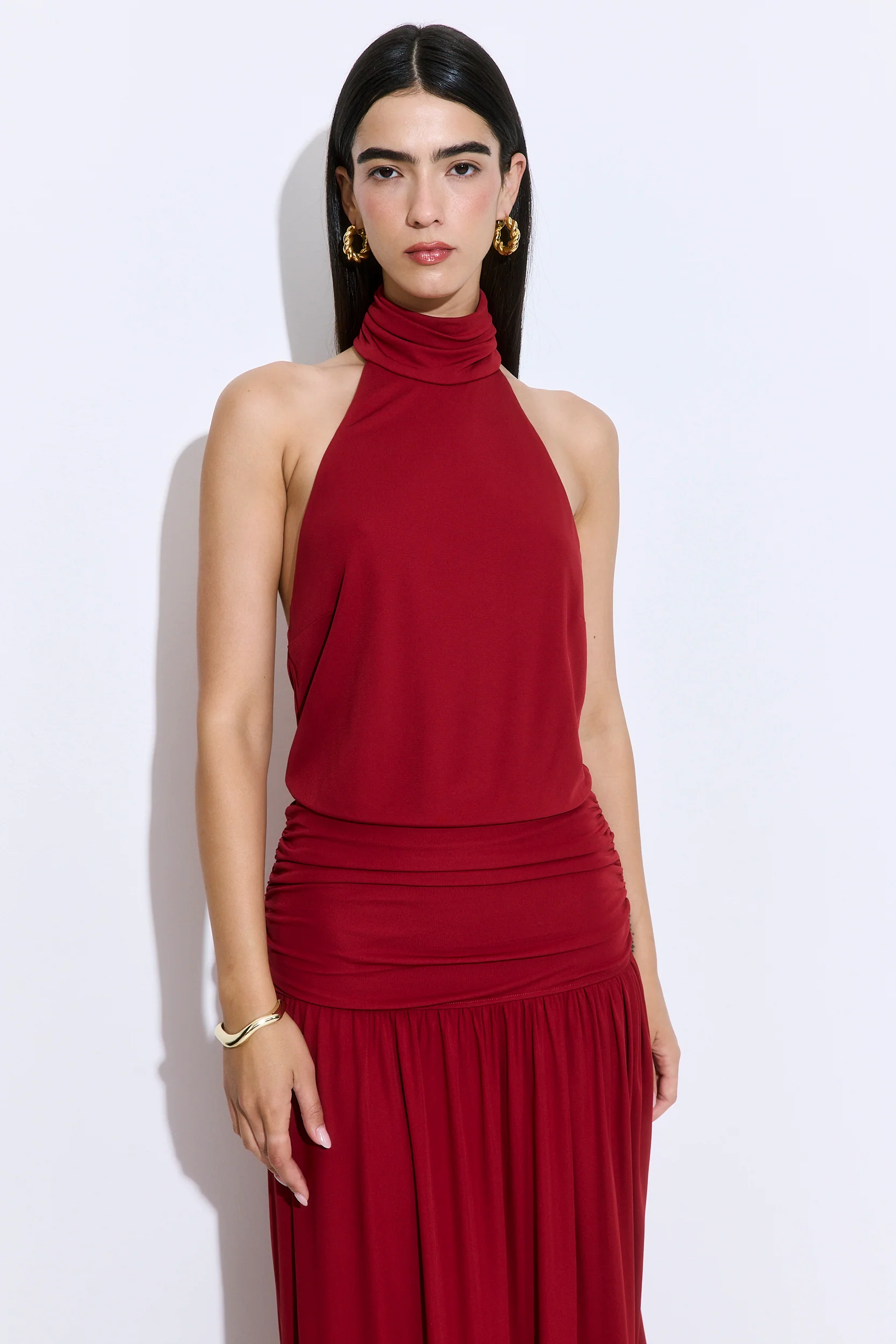 Draped Jersey Maxi Dress - Image 2