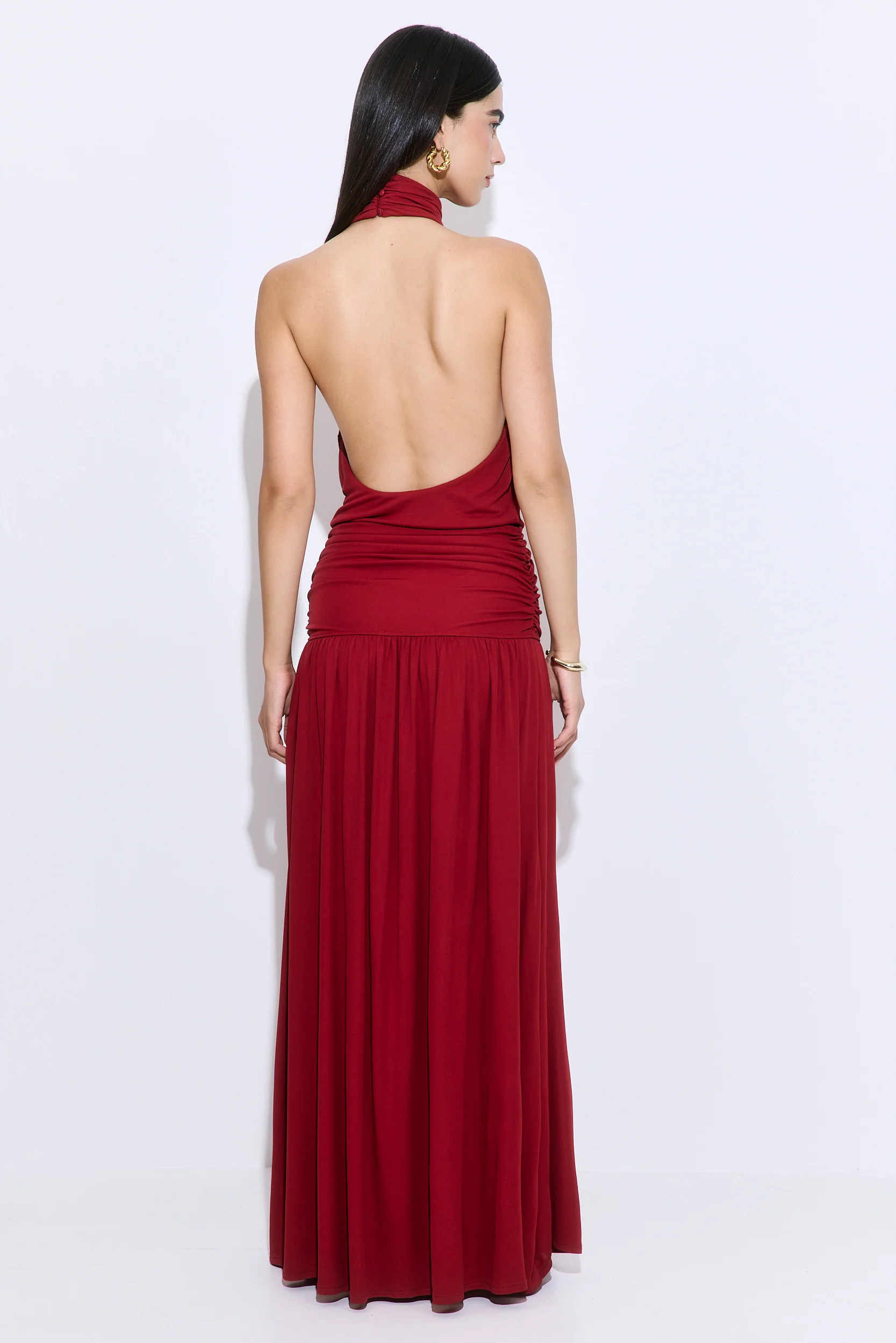 Draped Jersey Maxi Dress - Image 5