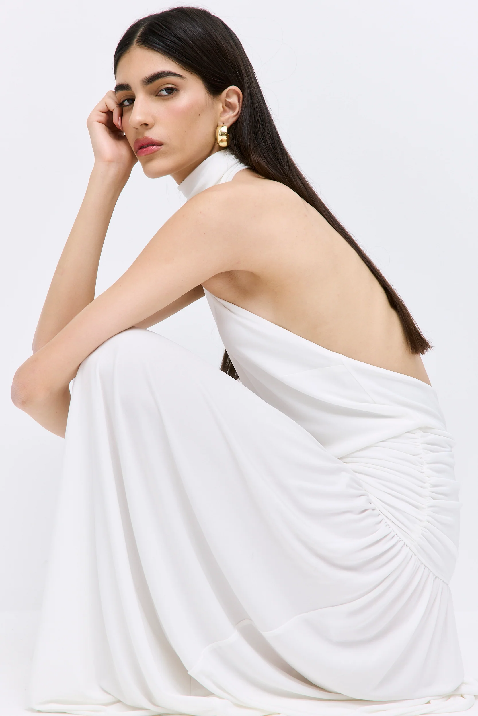 Draped Jersey Maxi Dress - Image 5