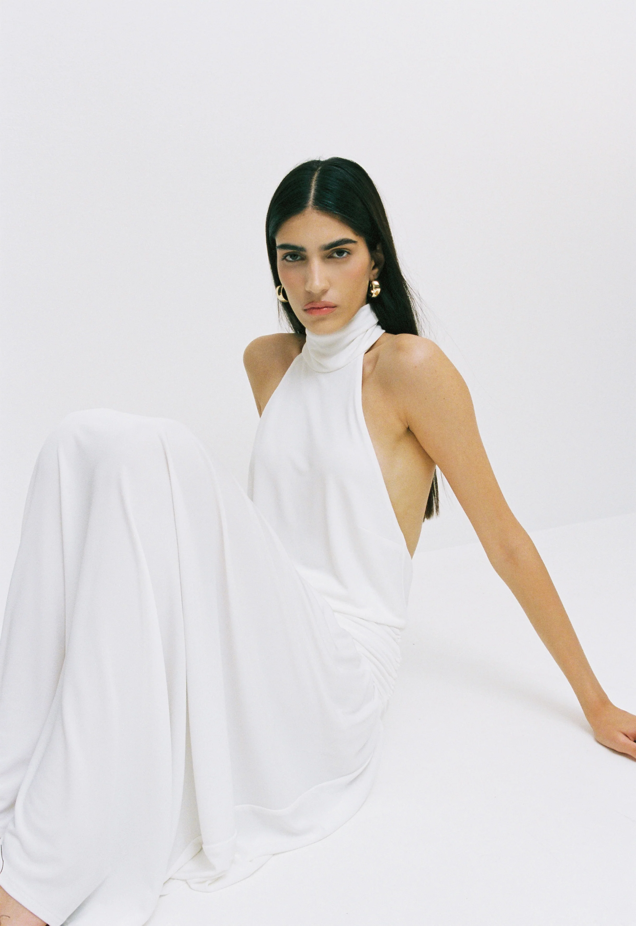 Draped Jersey Maxi Dress - Image 8