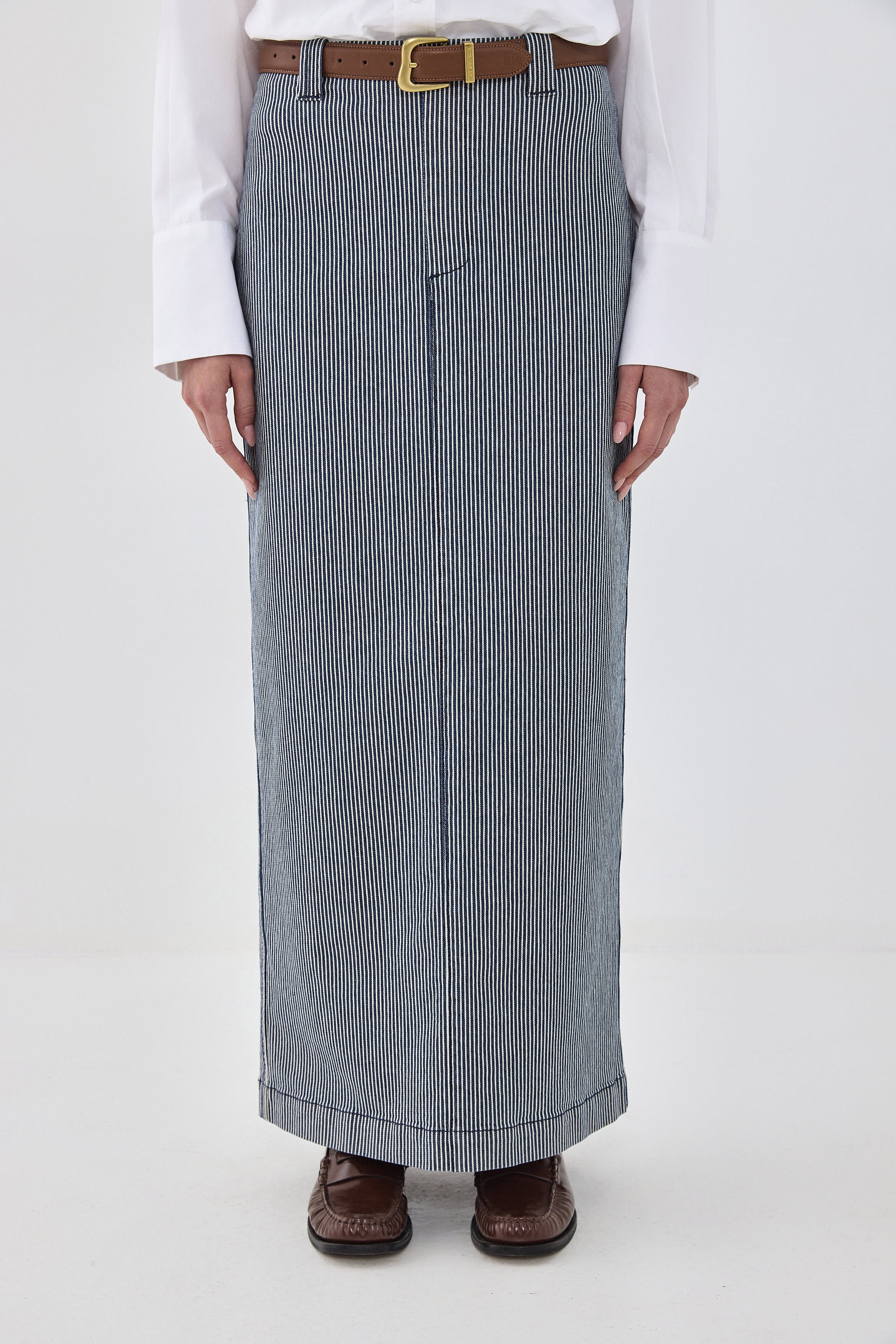 Drill Cotton Maxi Skirt - Image 2