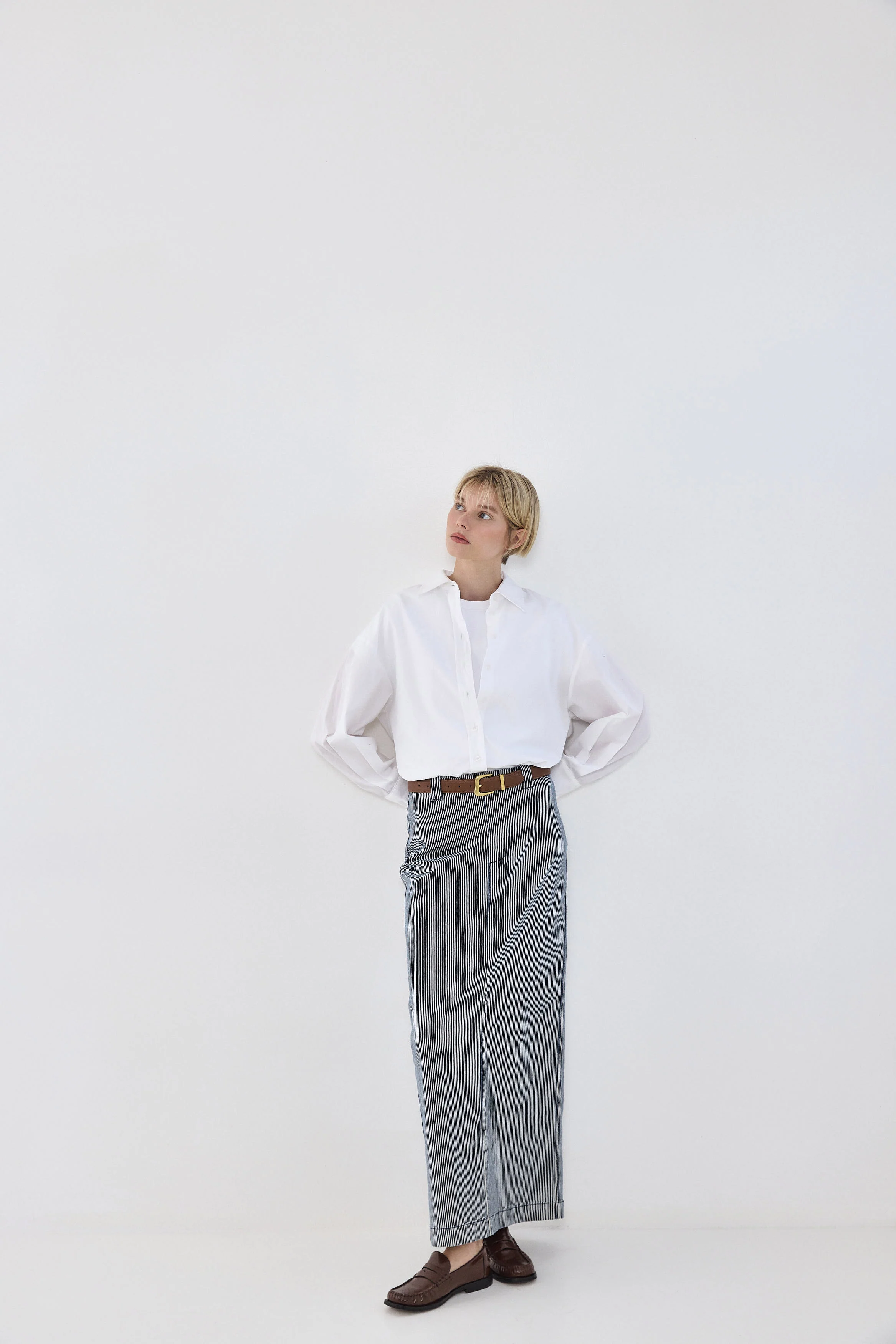 Drill Cotton Maxi Skirt - Image 8