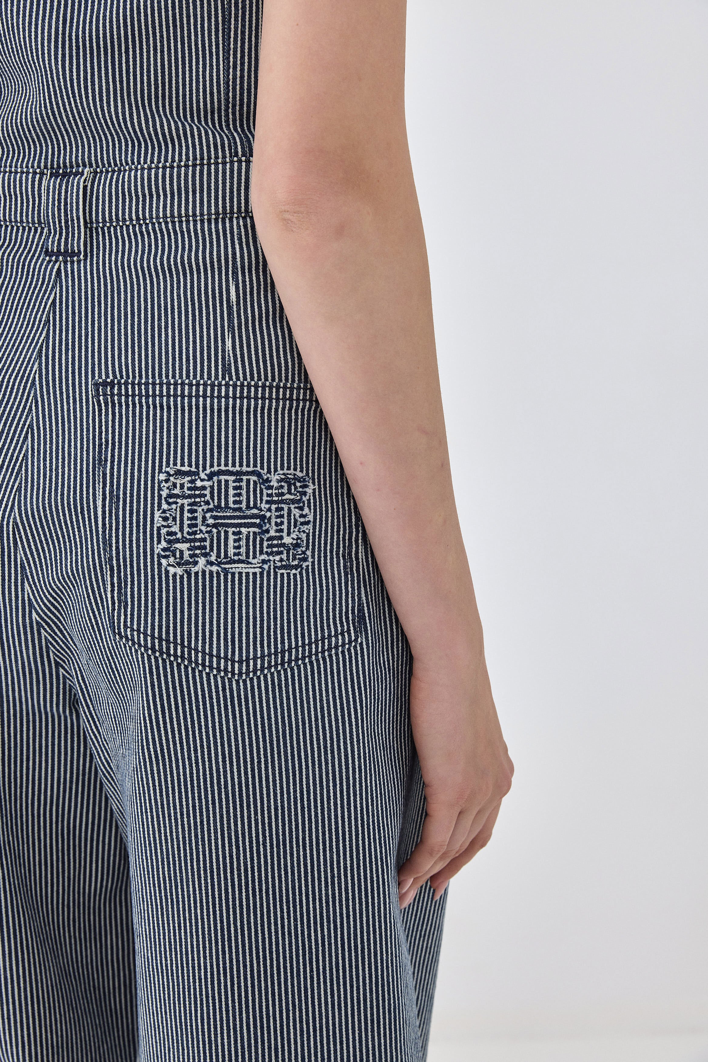 Drill Cotton Strapless Jumpsuit - Image 8