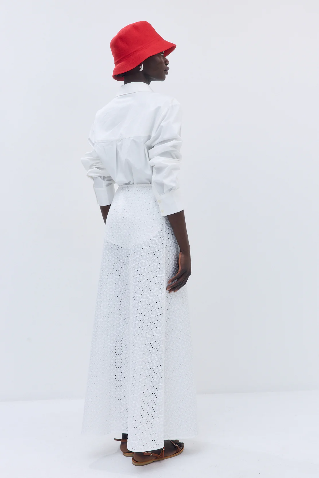 Embroidered High Rise Maxi Skirt - Image 5