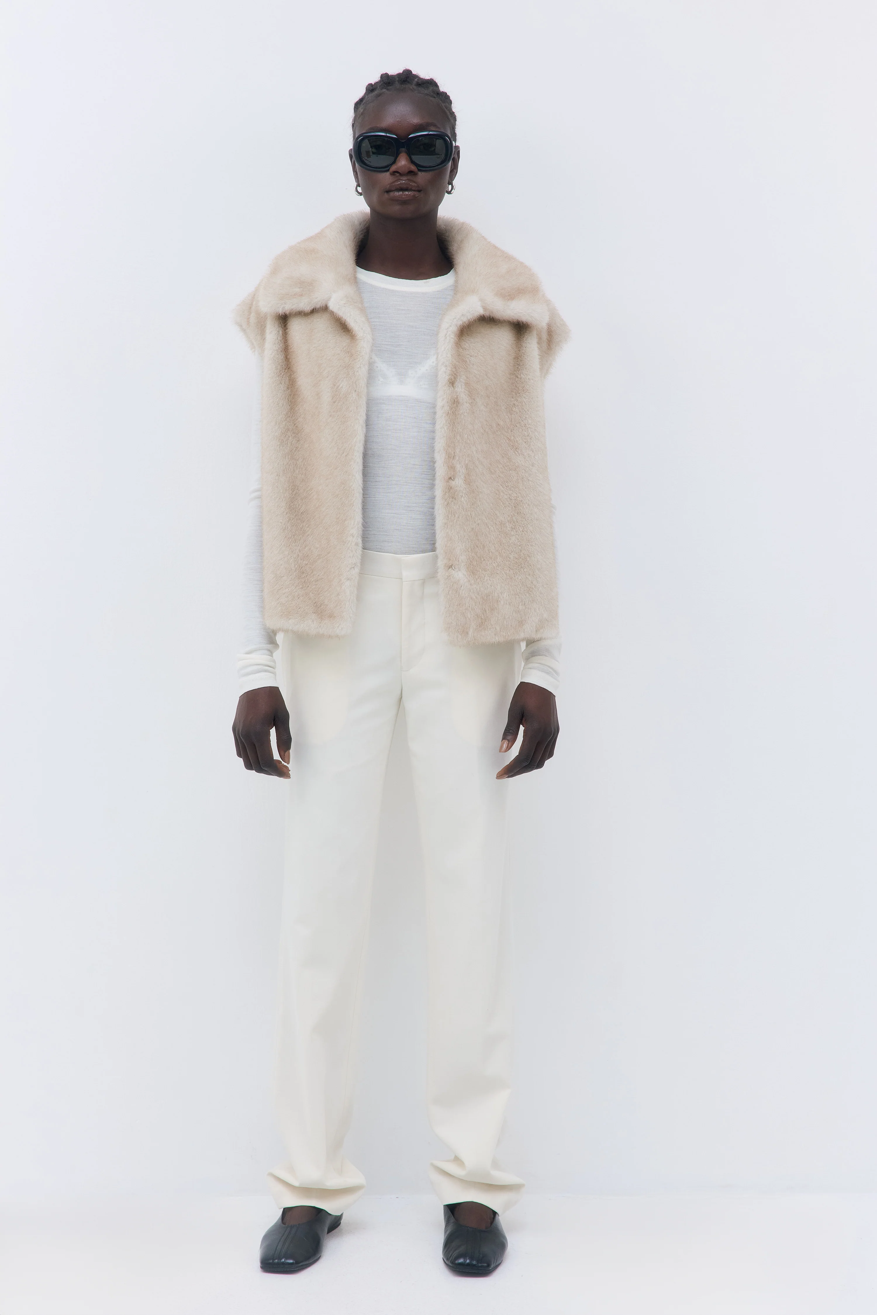 Faux Fur Vest - Image 2
