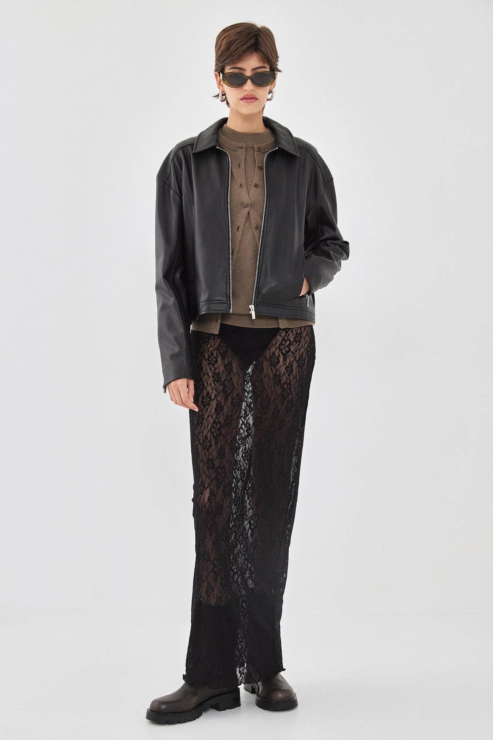 Vegan Leather Jacket - Image 2