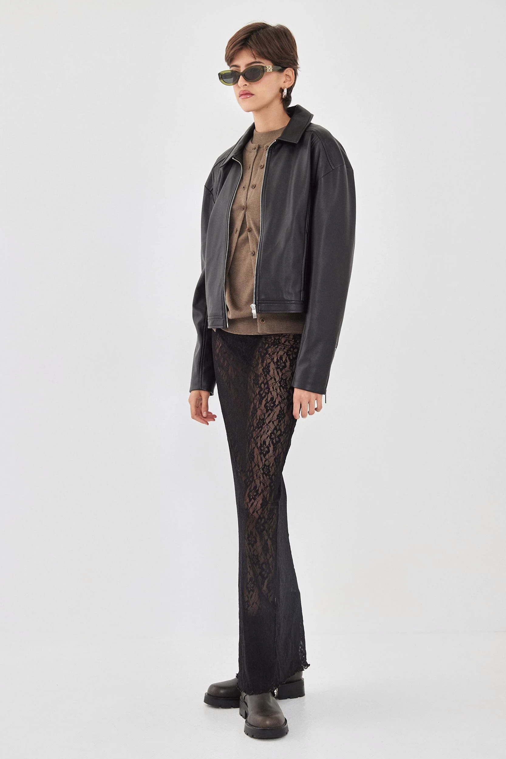 Vegan Leather Jacket - Image 4