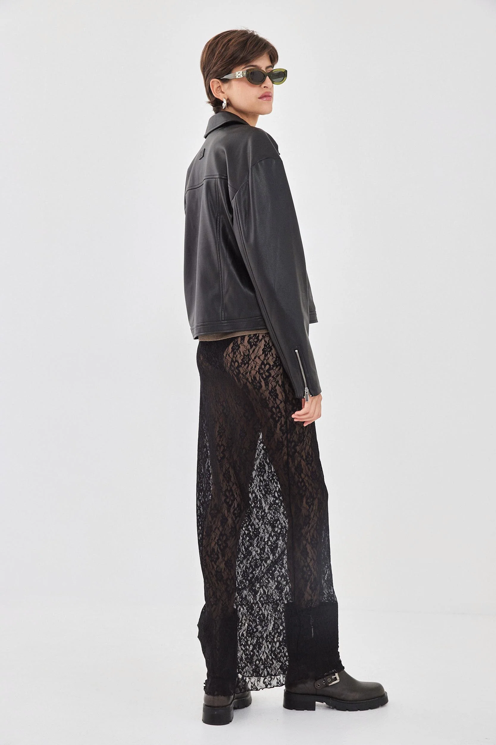 Vegan Leather Jacket - Image 5