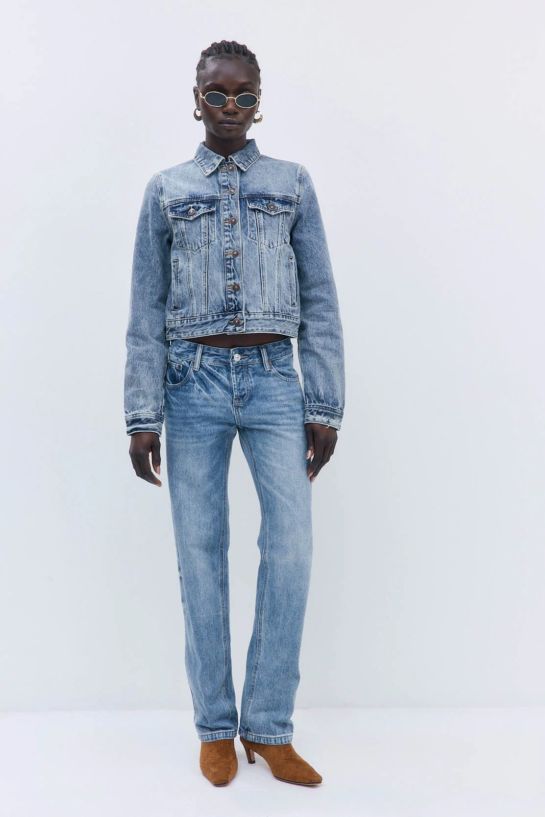 Fitted Denim Jacket - Image 2