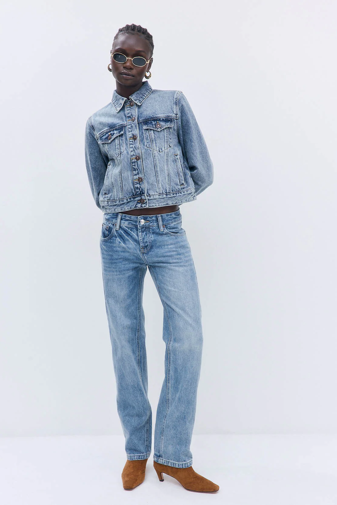 Fitted Denim Jacket - Image 3