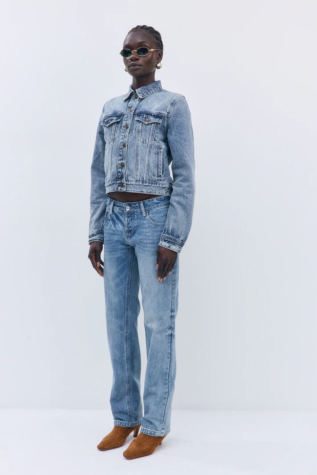 Fitted Denim Jacket - Image 4