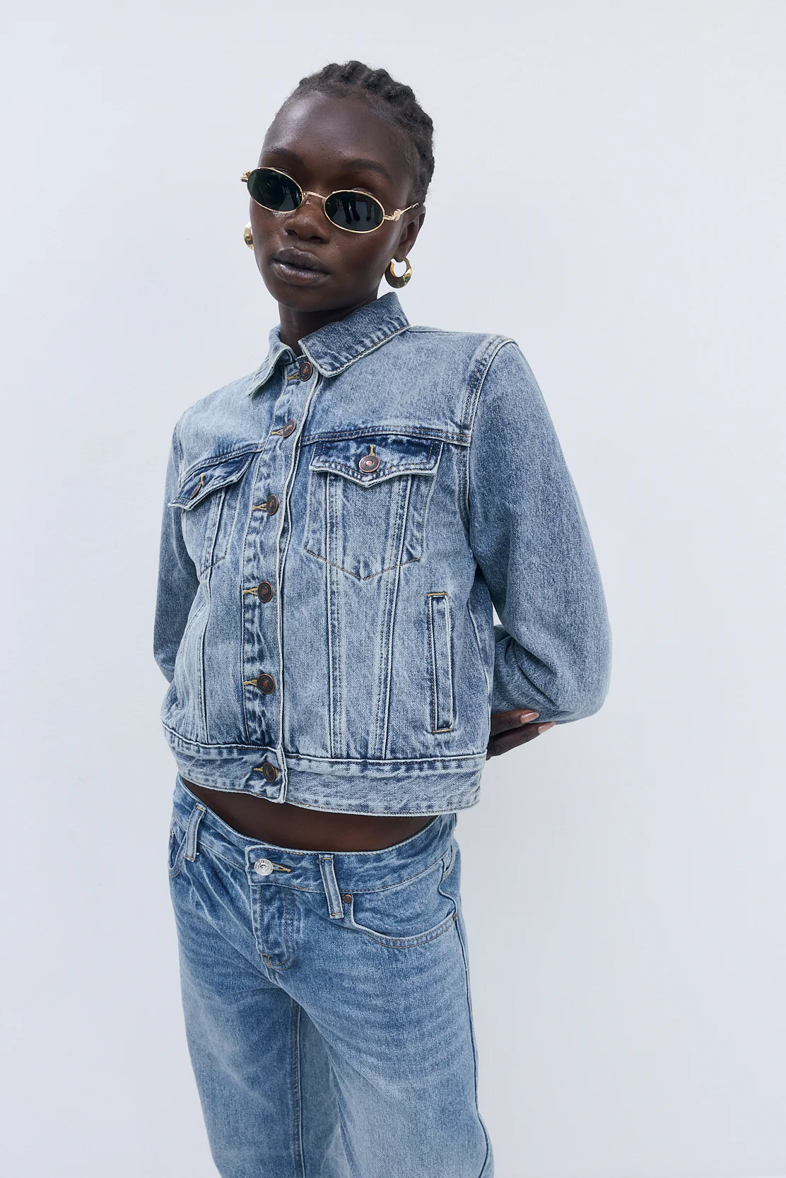 Fitted Denim Jacket - Image 6