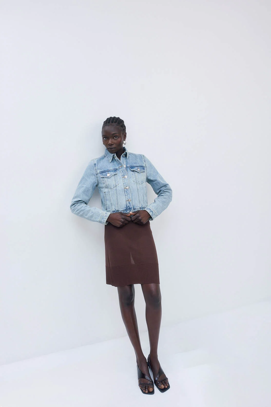 Fitted Denim Jacket - Image 3