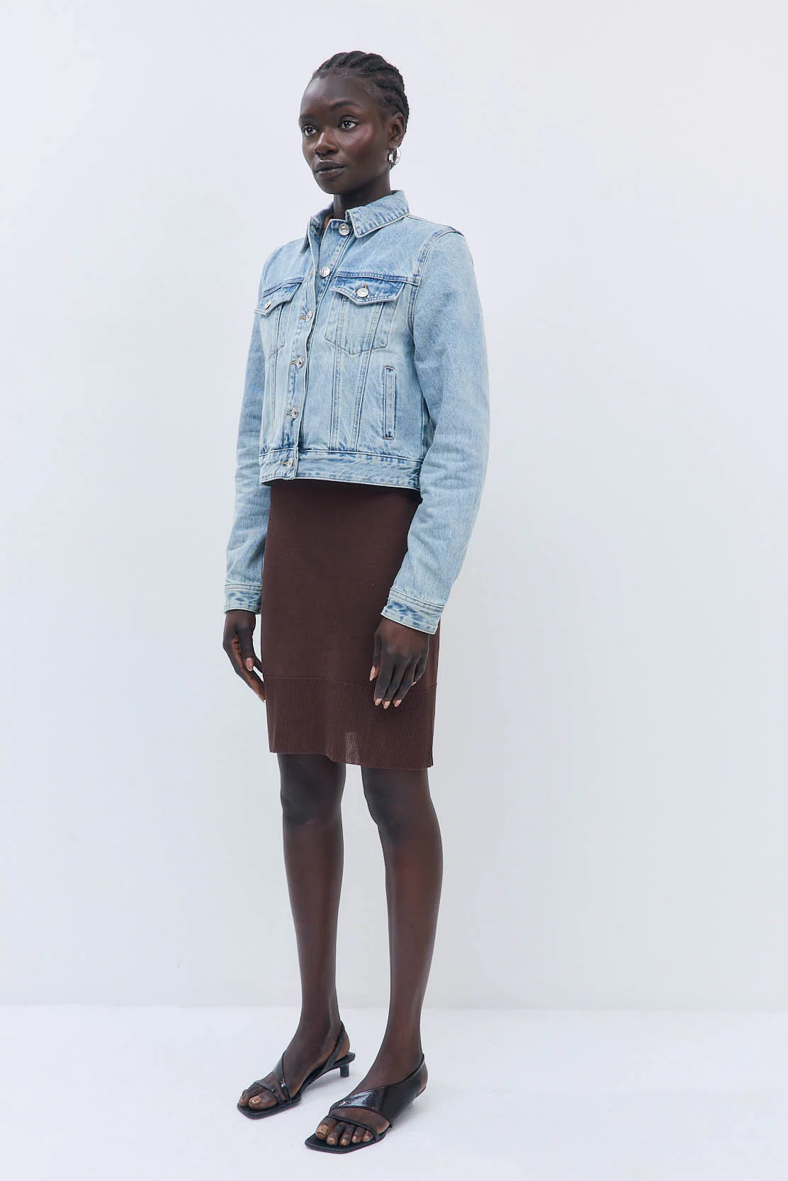 Fitted Denim Jacket - Image 4