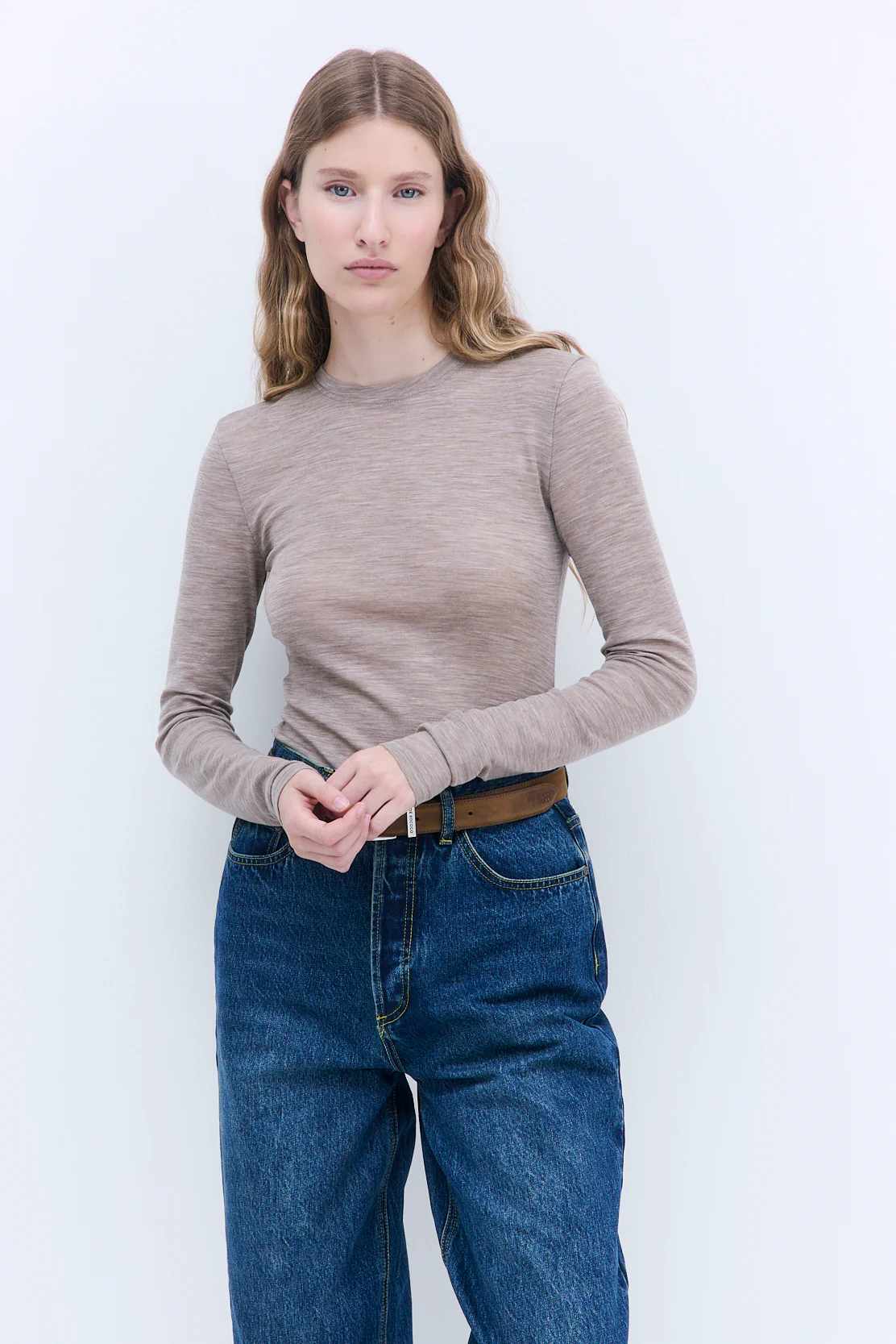 Fitted Thin Wool Long Sleeve - Image 3
