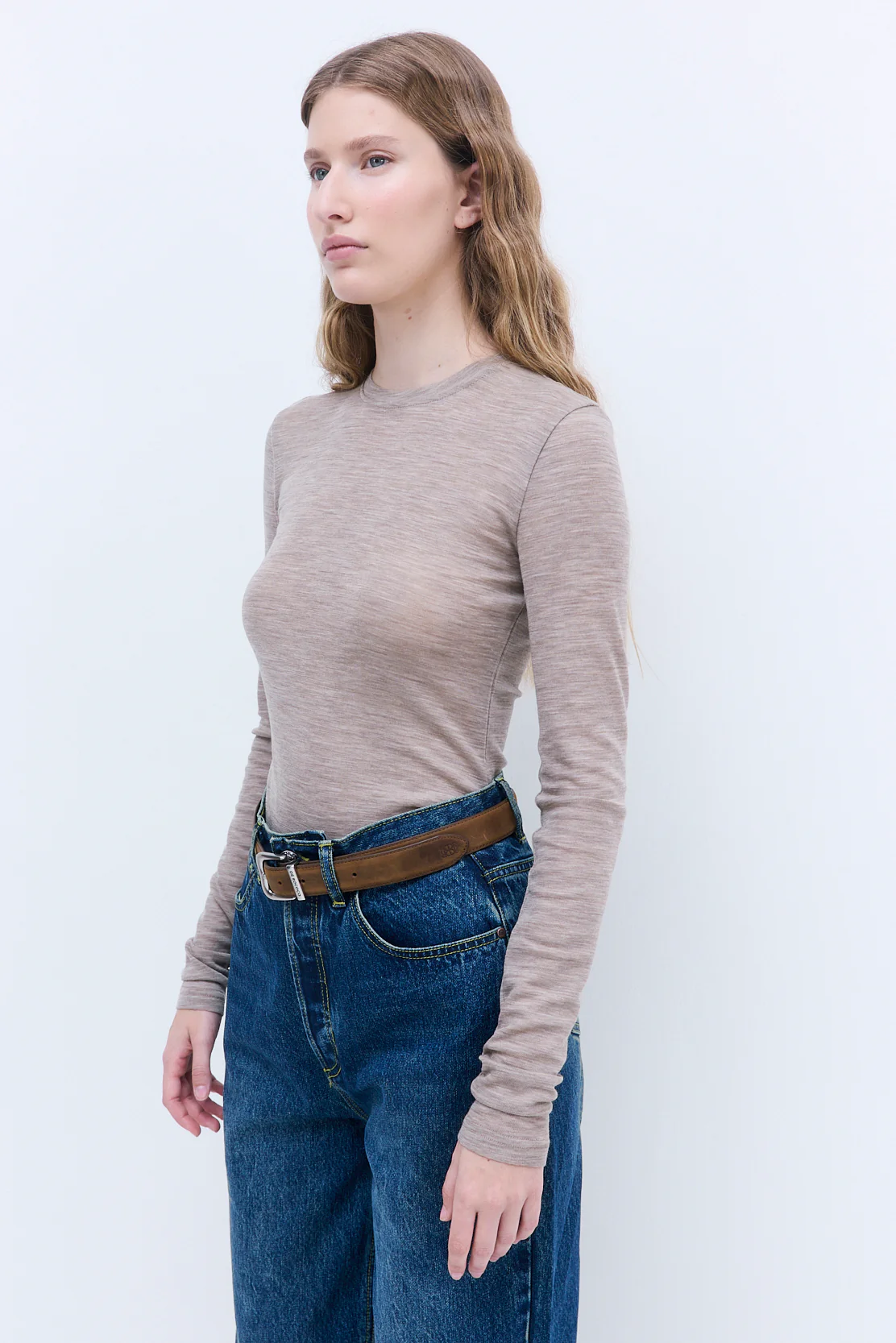 Fitted Thin Wool Long Sleeve - Image 4
