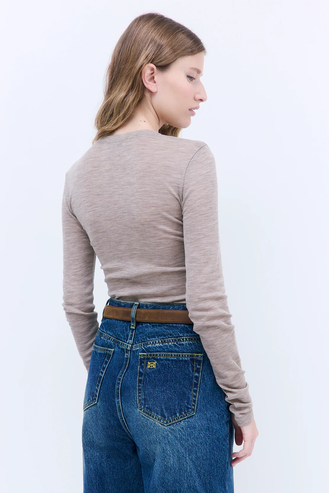 Fitted Thin Wool Long Sleeve - Image 5