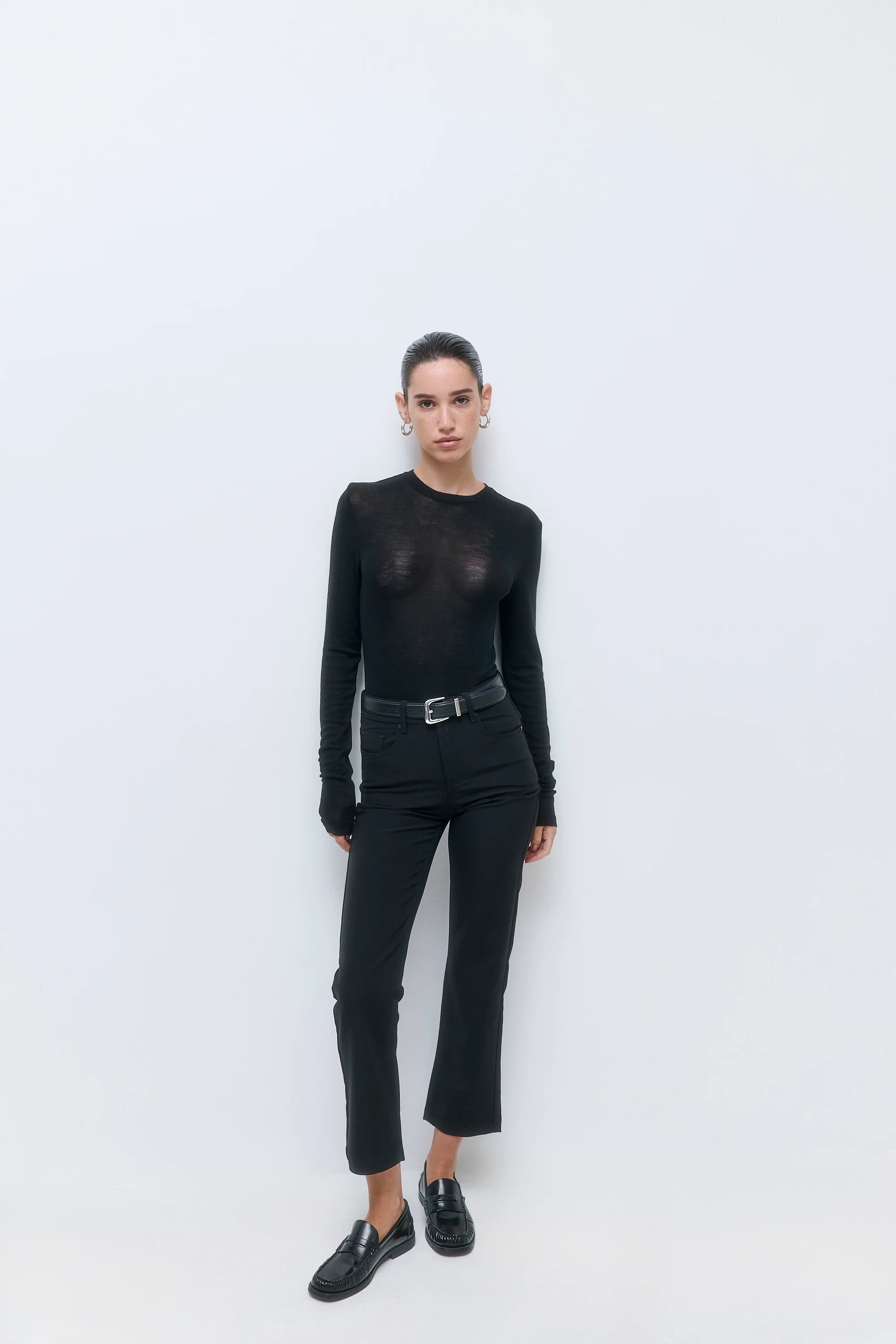 Fitted Thin Wool Long Sleeve - Image 3