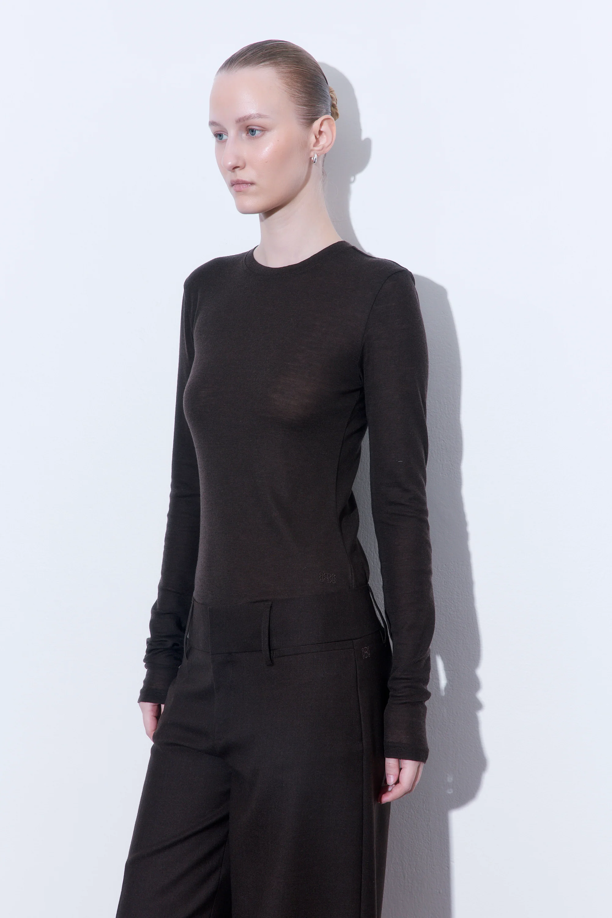 Fitted Thin Wool Long Sleeve - Image 4