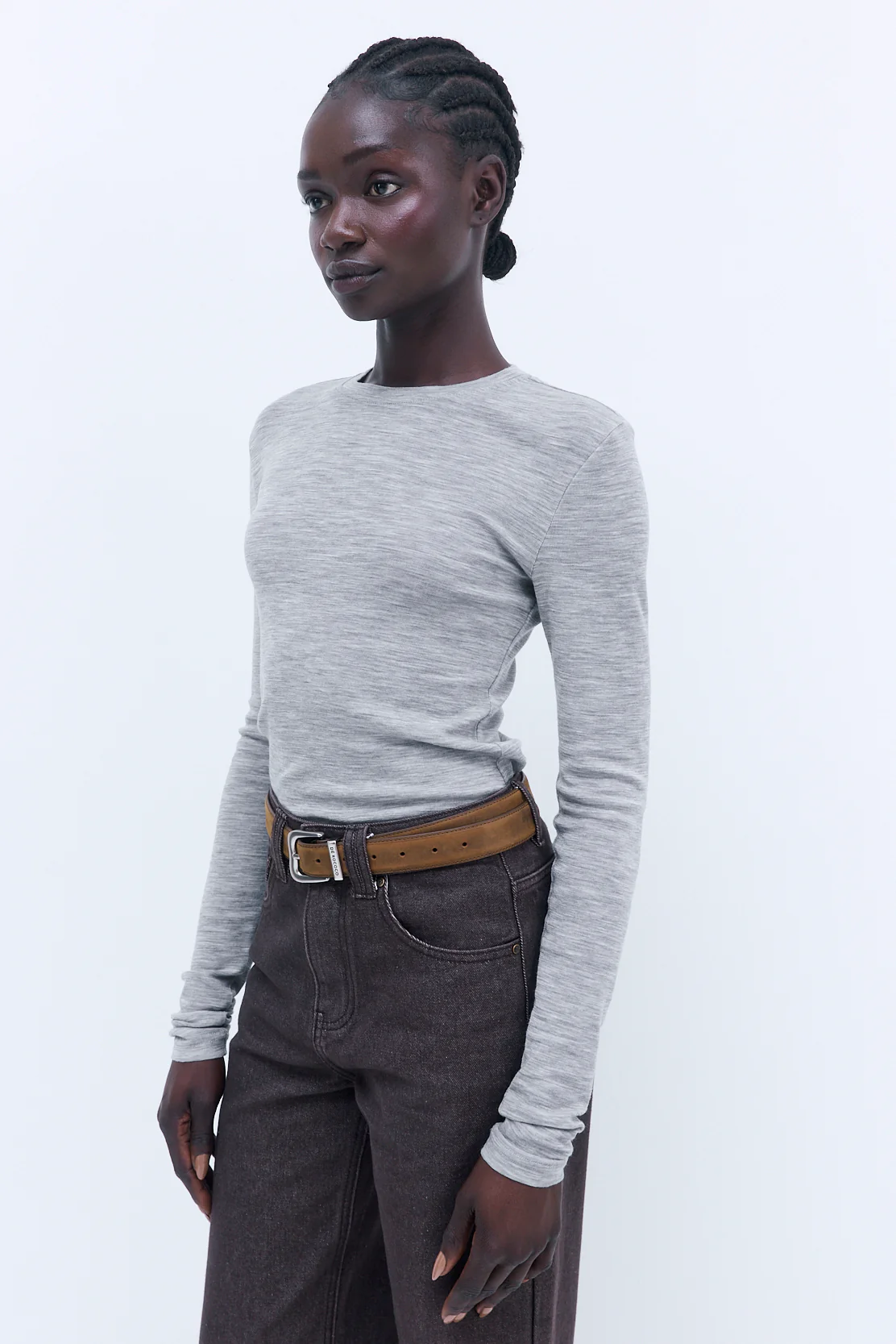 Fitted Thin Wool Long Sleeve - Image 3