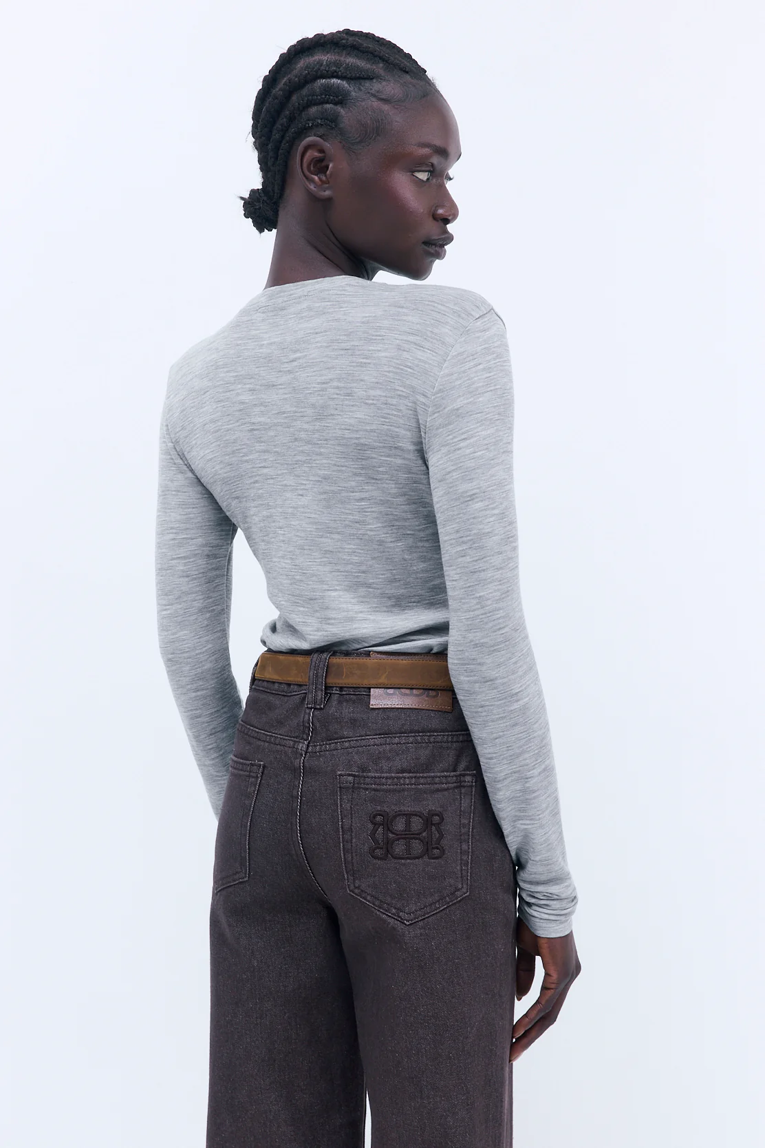 Fitted Thin Wool Long Sleeve - Image 4