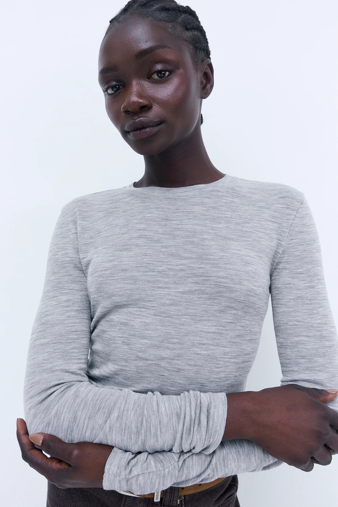 Fitted Thin Wool Long Sleeve - Image 5