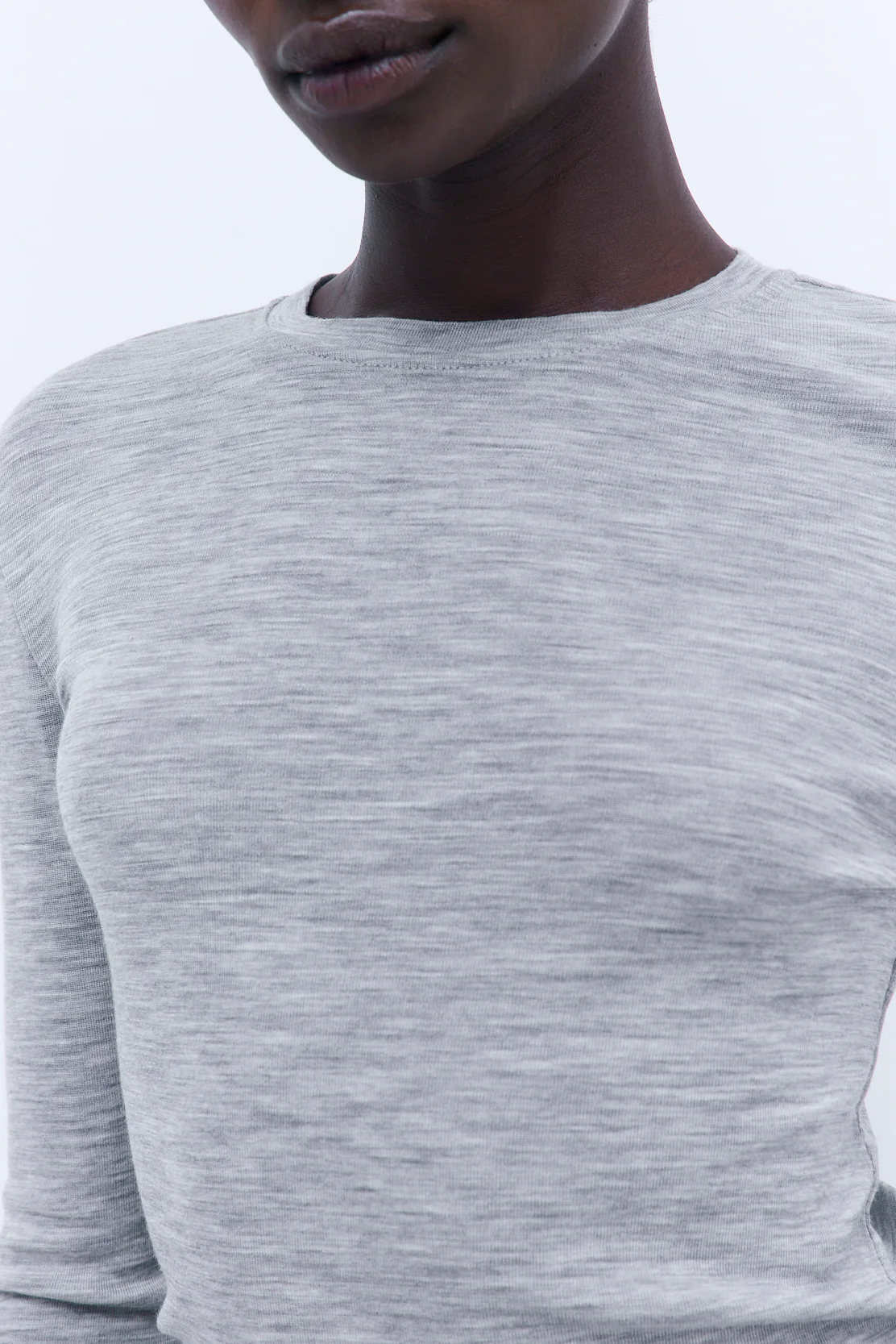 Fitted Thin Wool Long Sleeve - Image 6