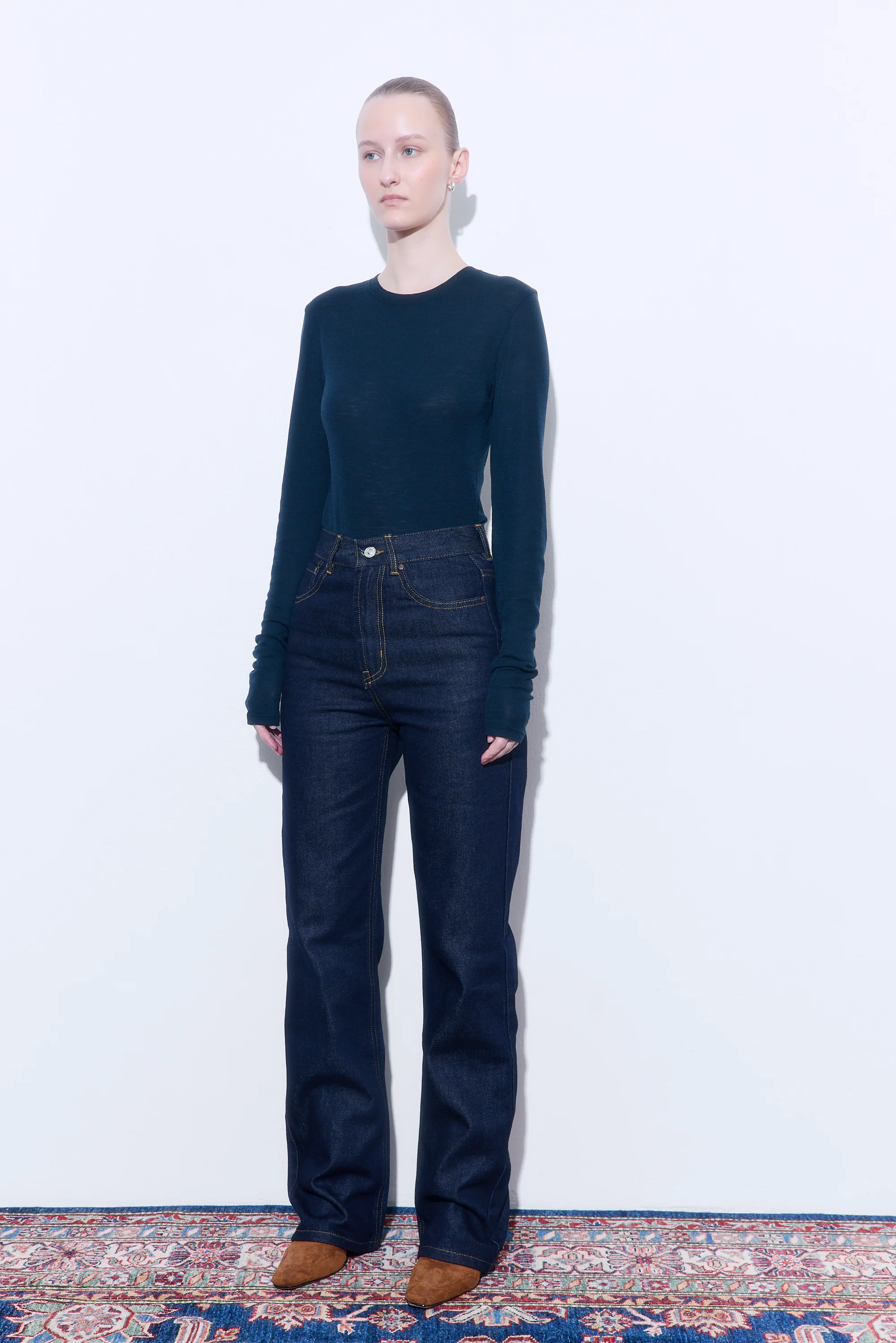 Fitted Thin Wool Long Sleeve - Image 4