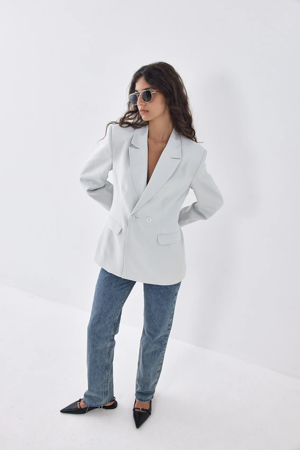 Fitted Waist Daddy Blazer - Image 3