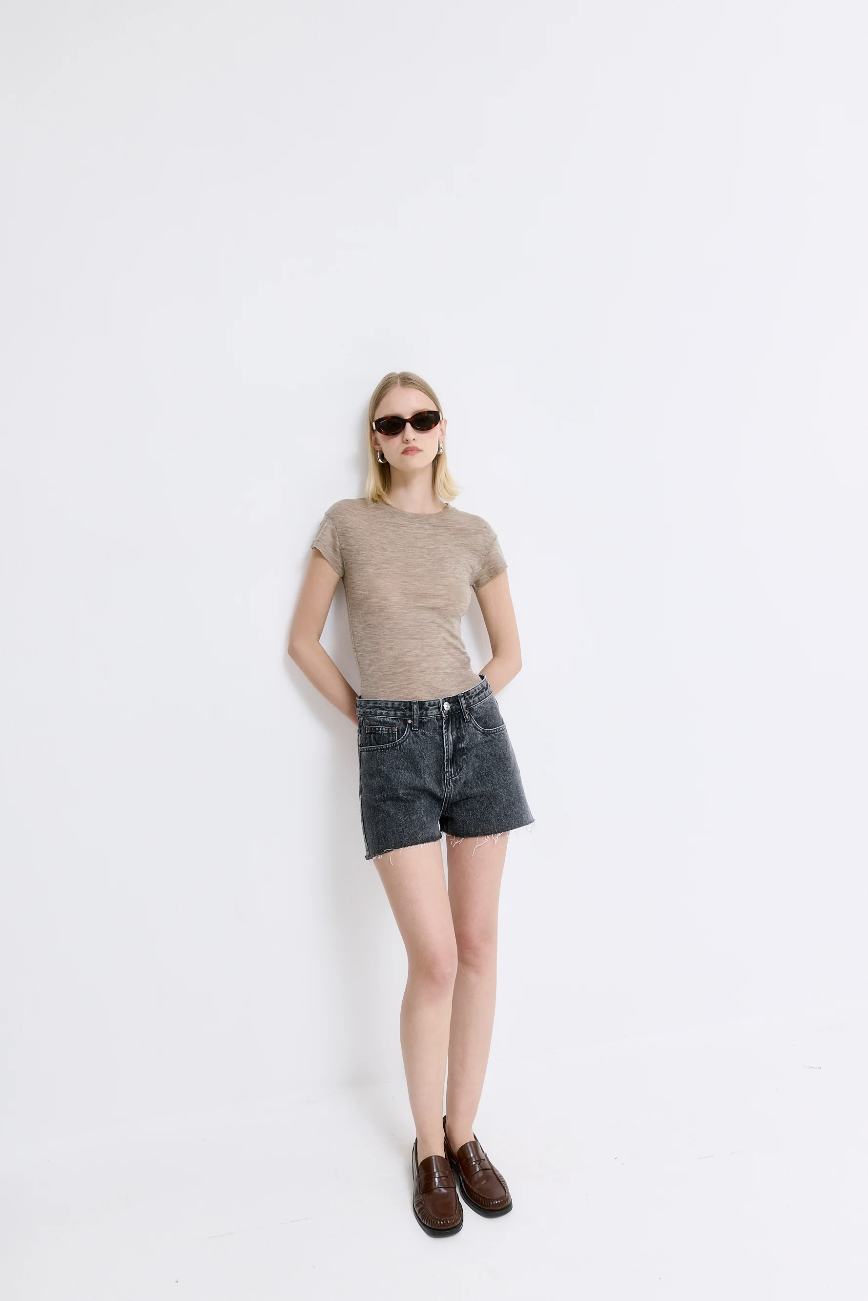 Fitted Wool Cup Tee - Image 3