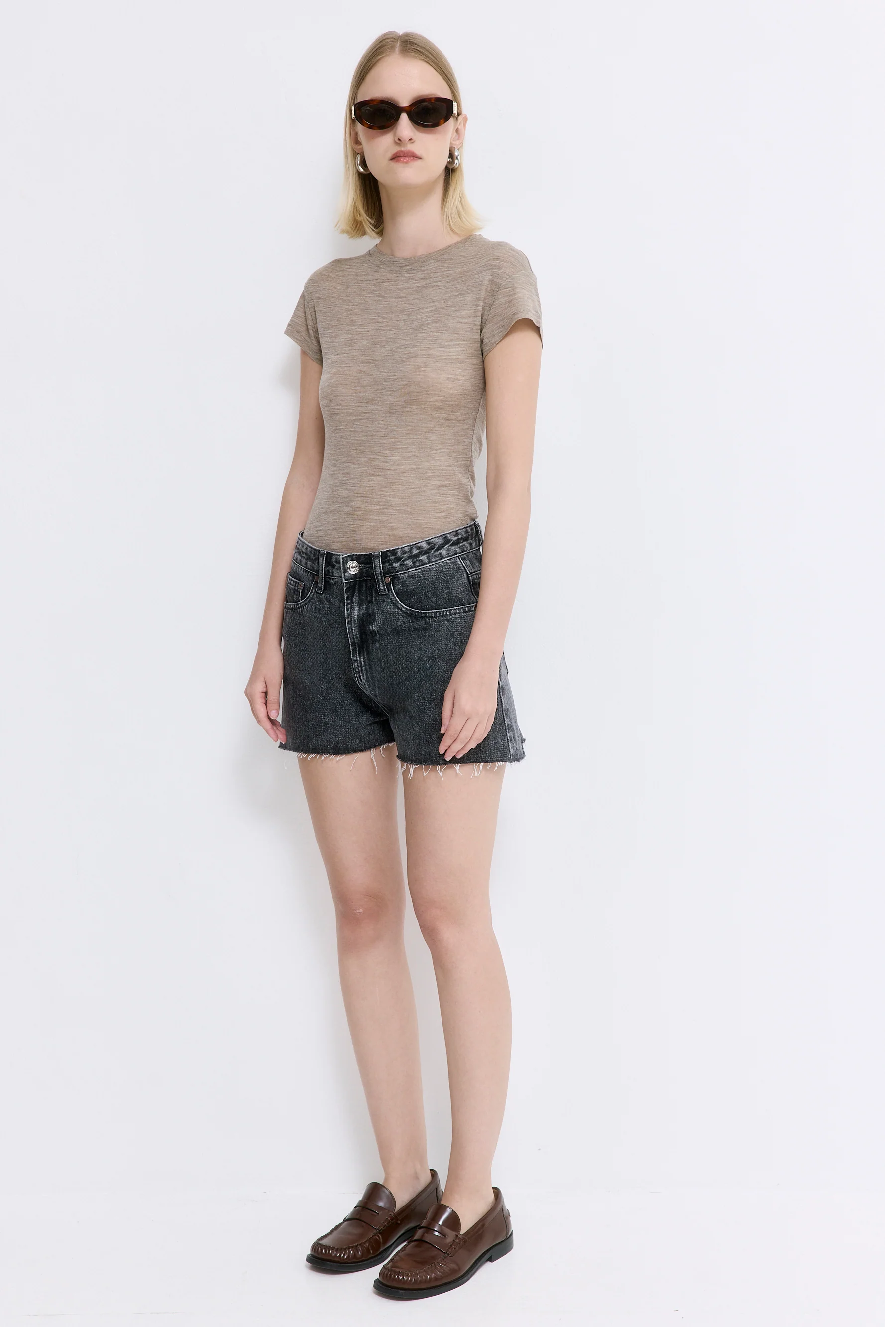 Fitted Wool Cup Tee - Image 4