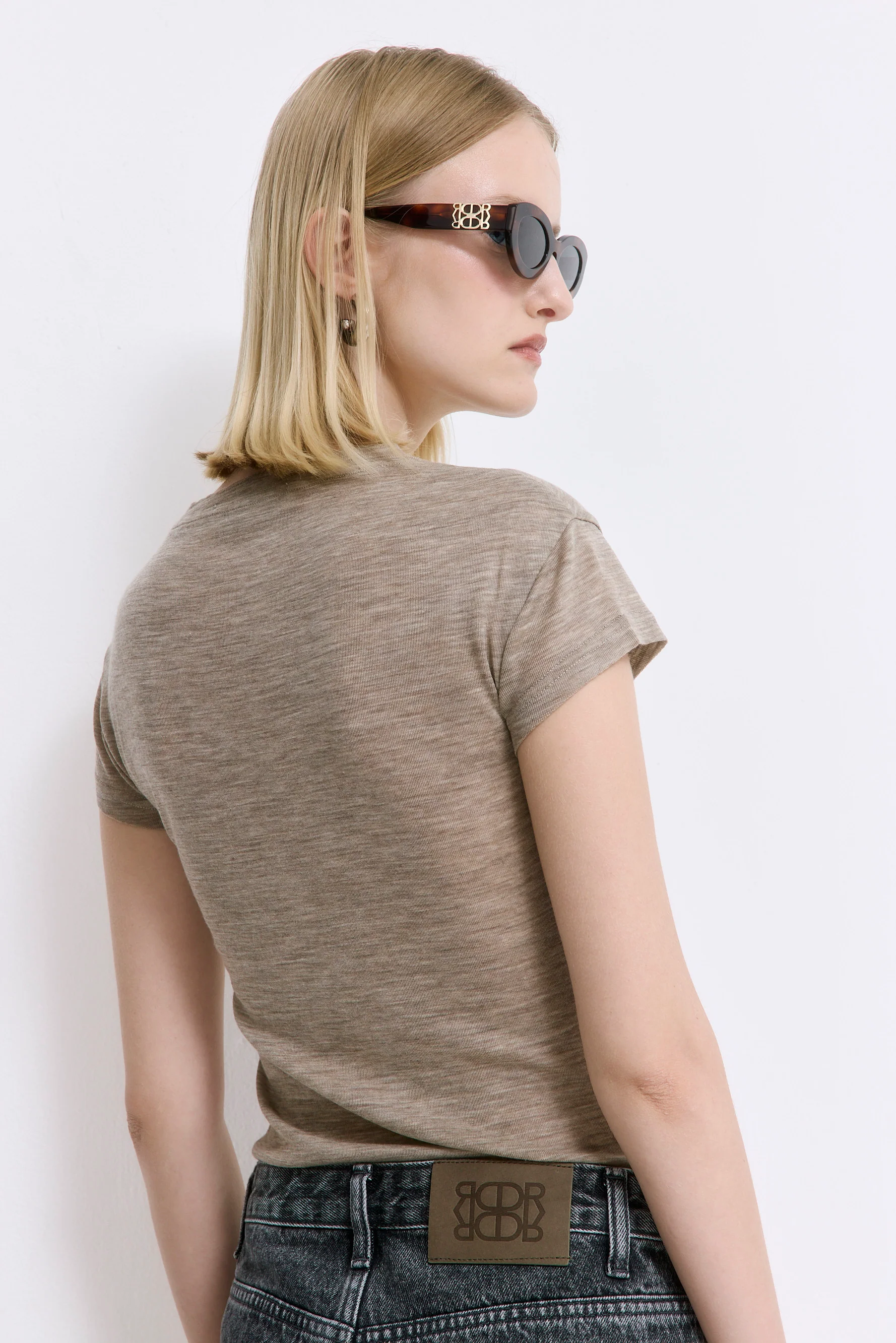 Fitted Wool Cup Tee - Image 5
