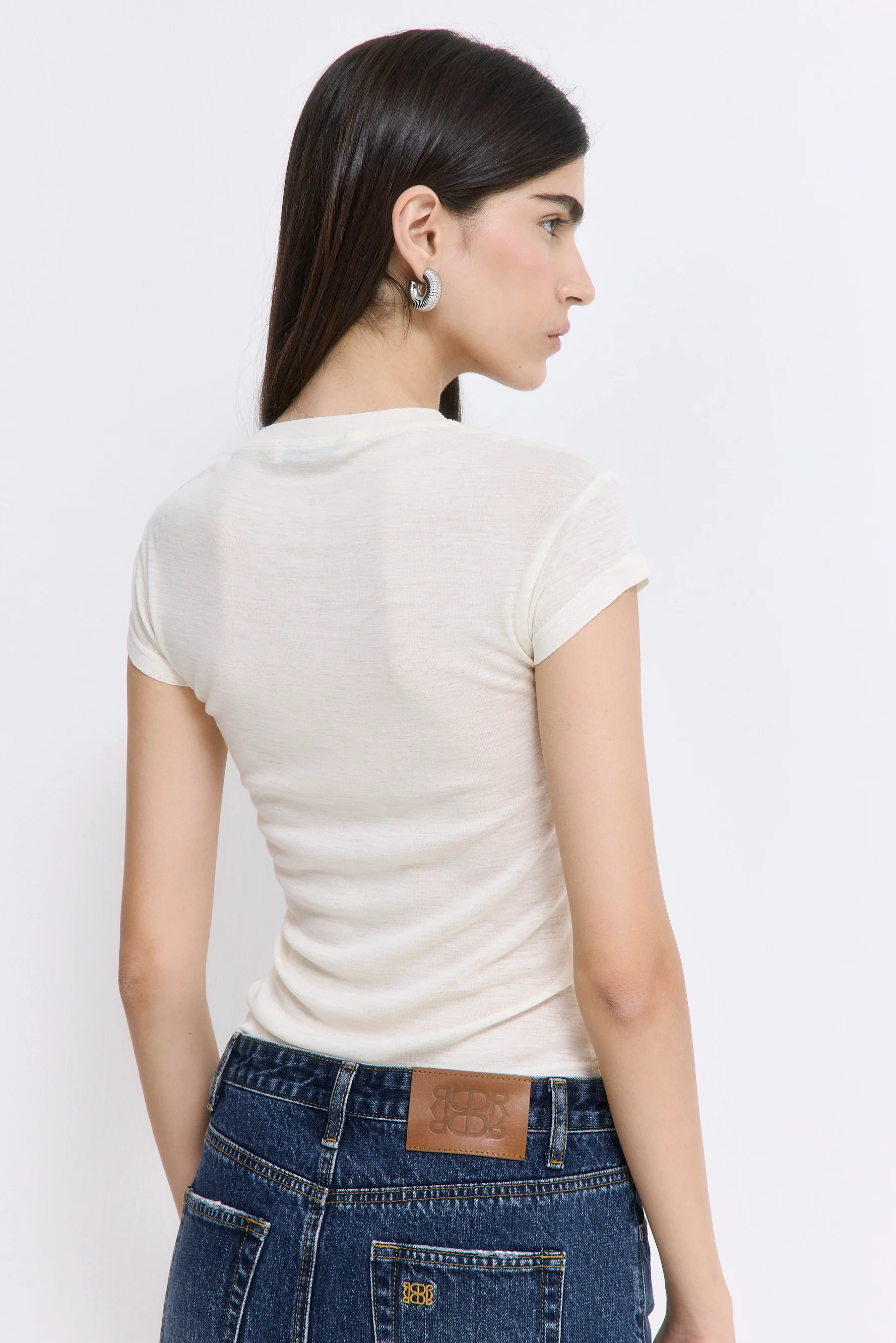 Fitted Wool Cup Tee - Image 5