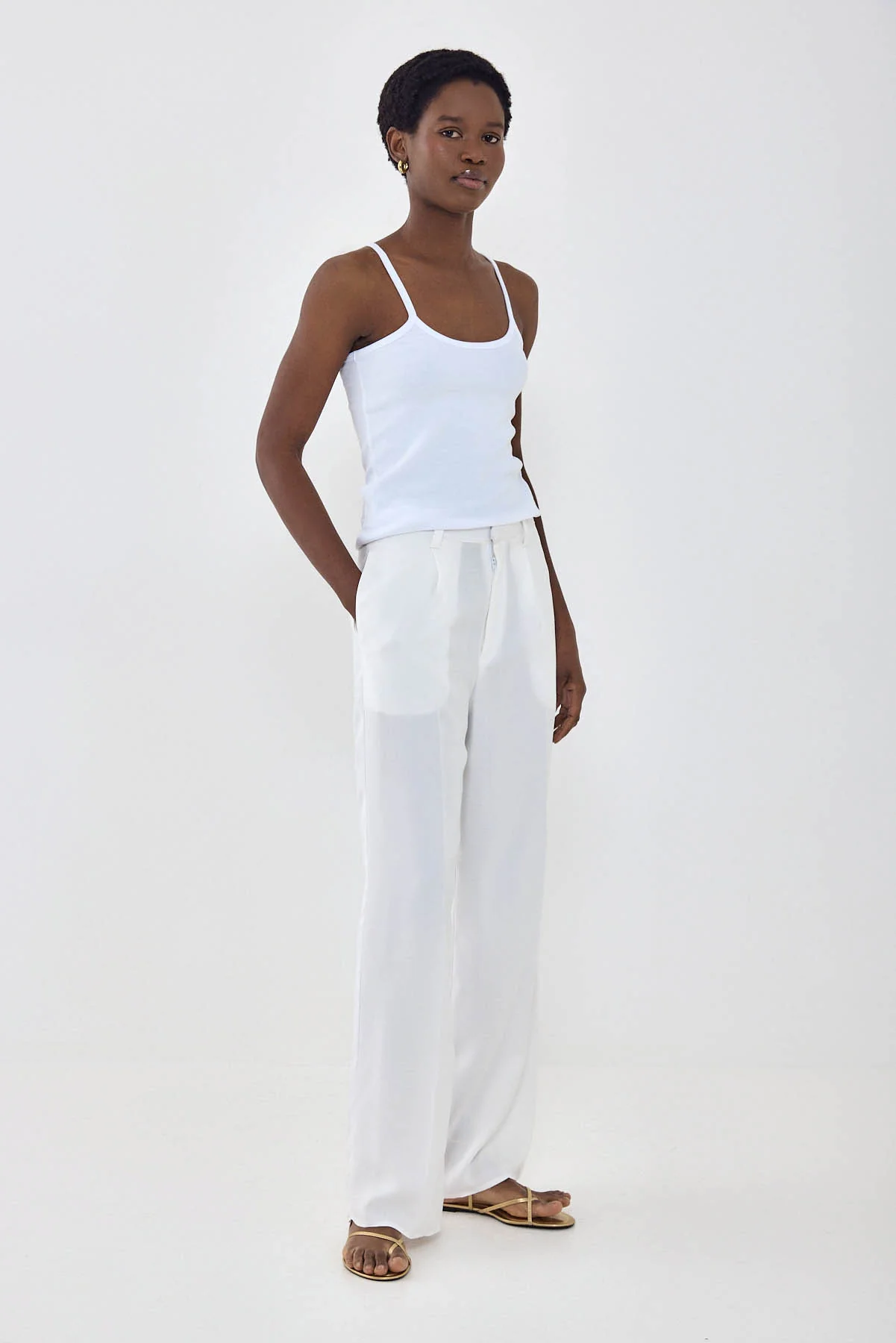 Flowy Tailored Pants - Image 4