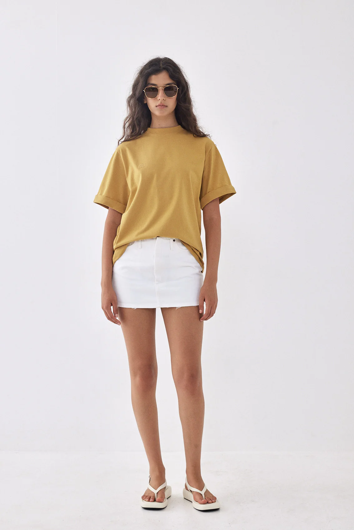 Folded Hem T Shirt - Image 2