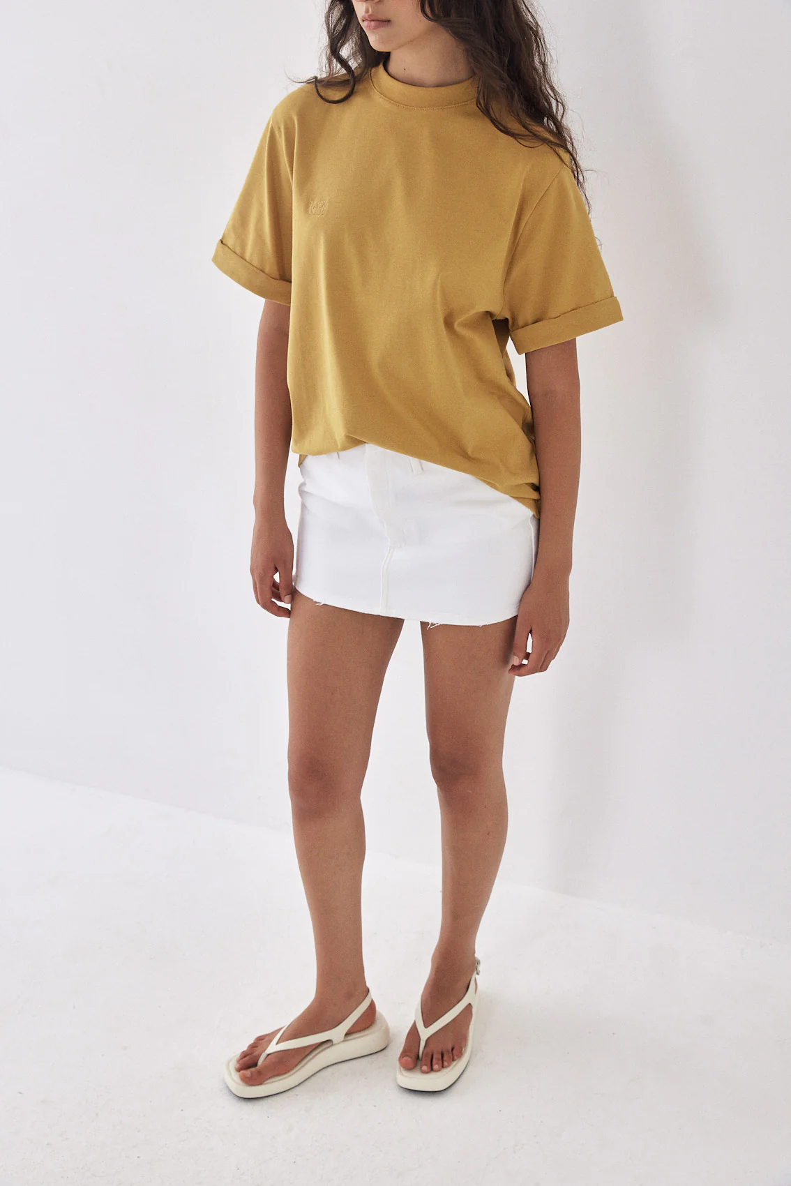 Folded Hem T Shirt - Image 3
