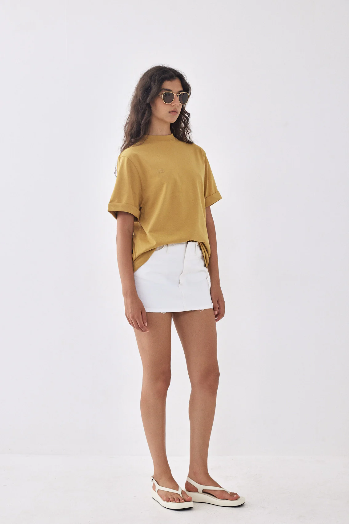 Folded Hem T Shirt - Image 4