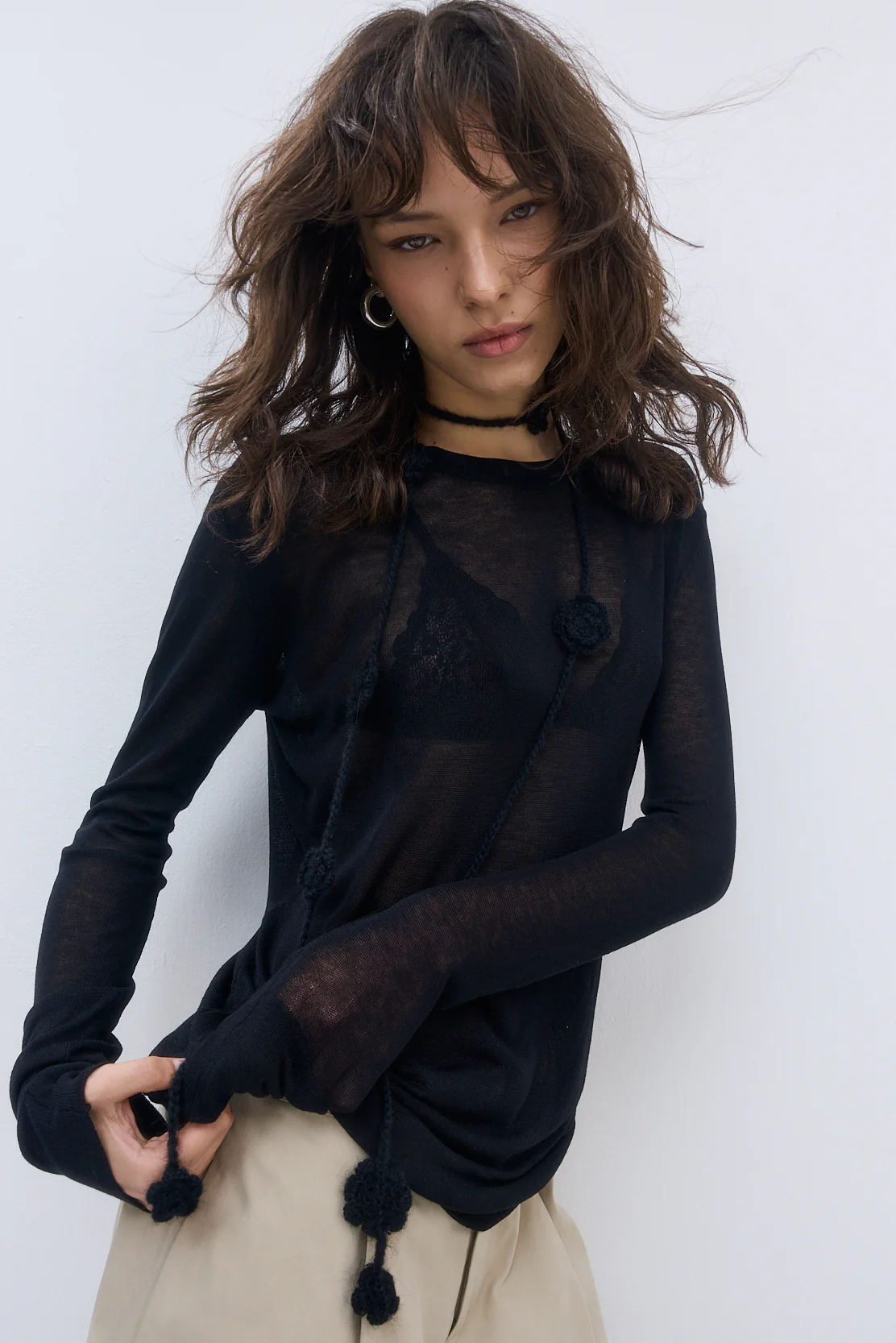 Fuzzy Flower Scarf - Image 6