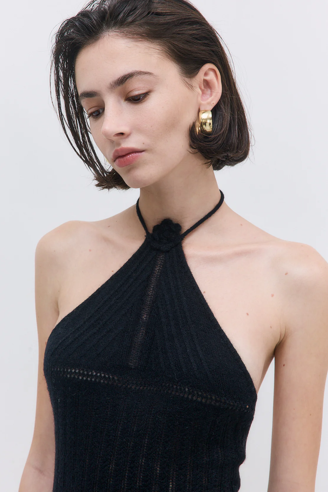 Fuzzy Halter Mini Dress - Image 5