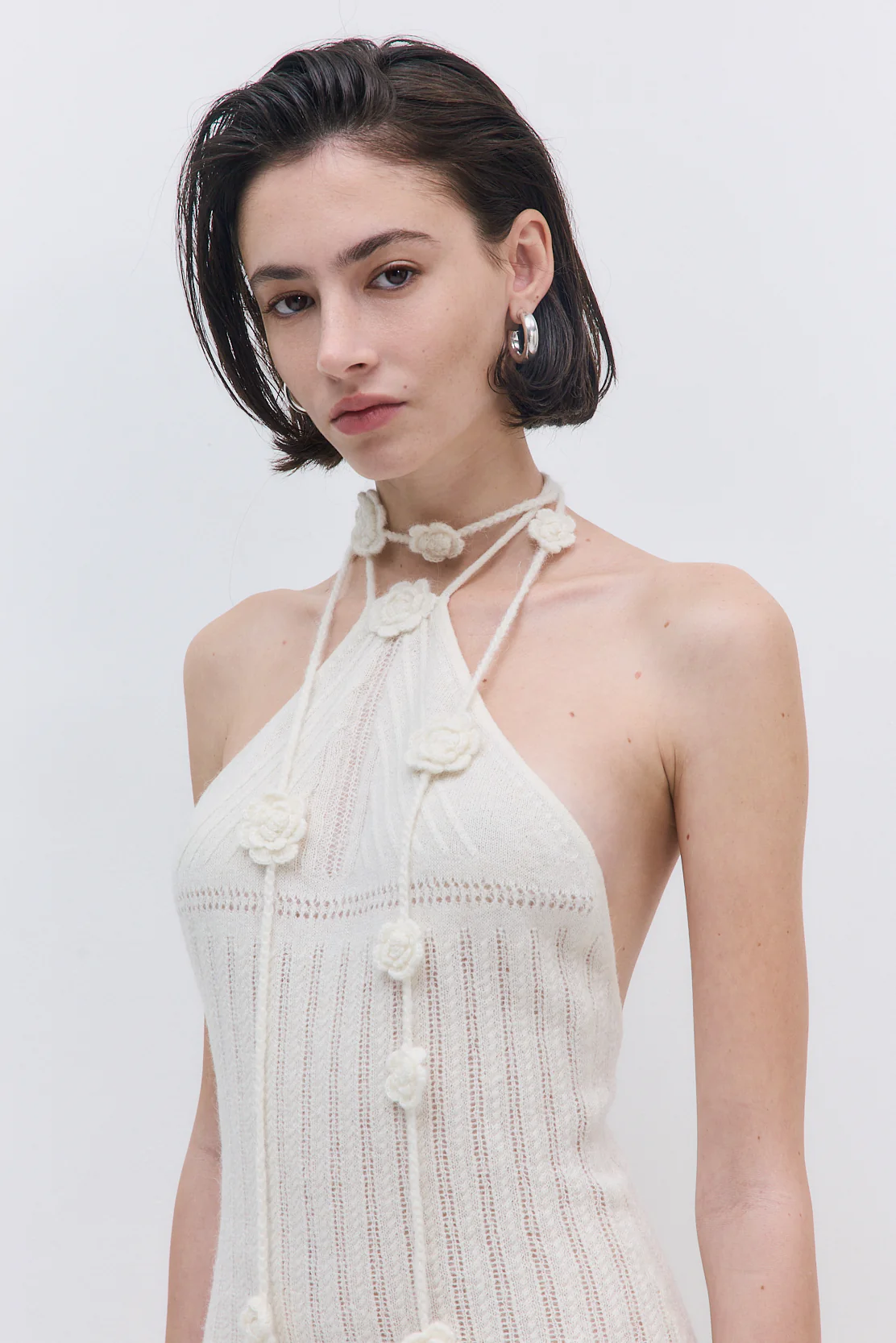 Fuzzy Halter Mini Dress - Image 7