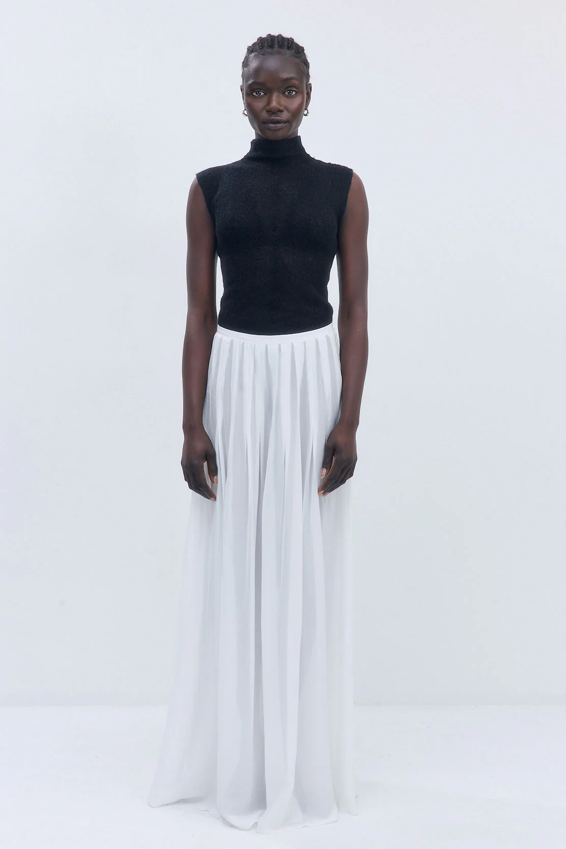 Fuzzy Sheer Mockneck Tank - Image 2