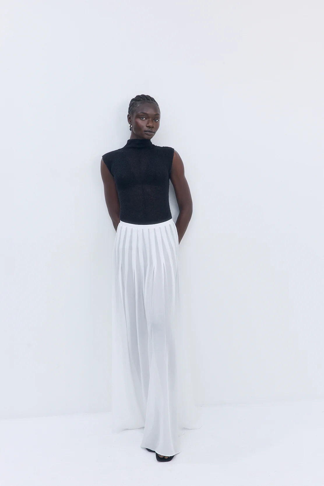 Fuzzy Sheer Mockneck Tank - Image 3